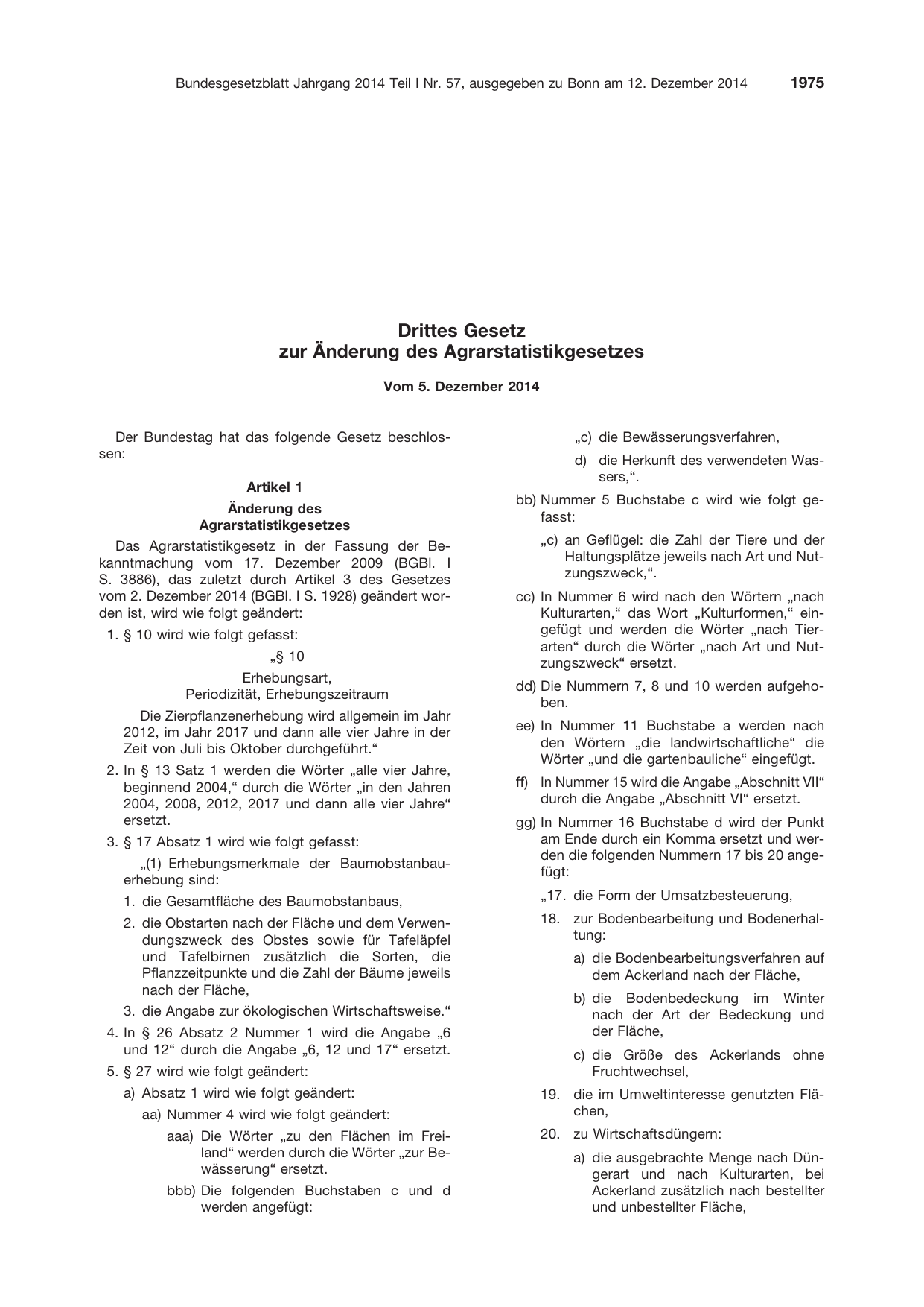 BGBl. 2014, Seite 1975 — Originalseite als Abbildung