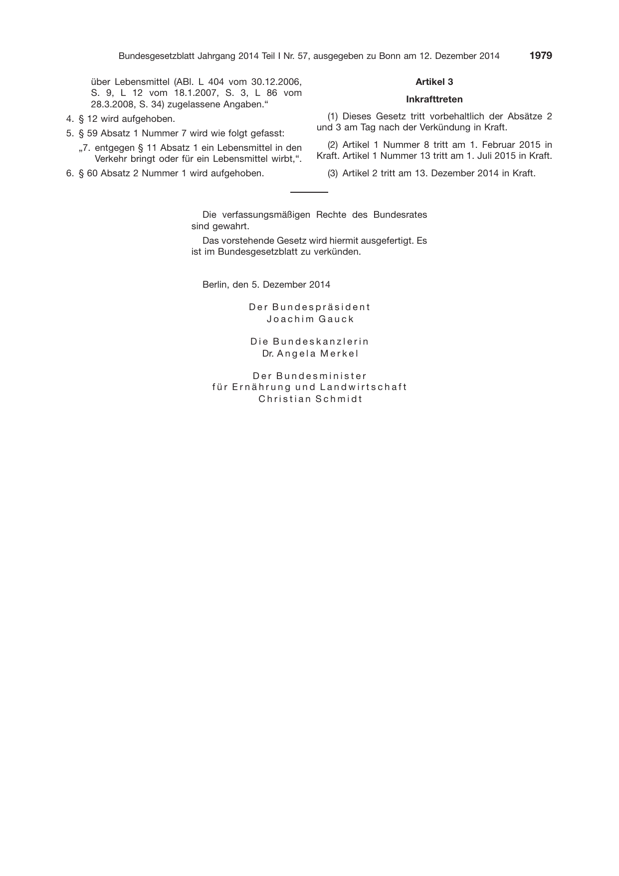 BGBl. 2014, Seite 1979 — Originalseite als Abbildung