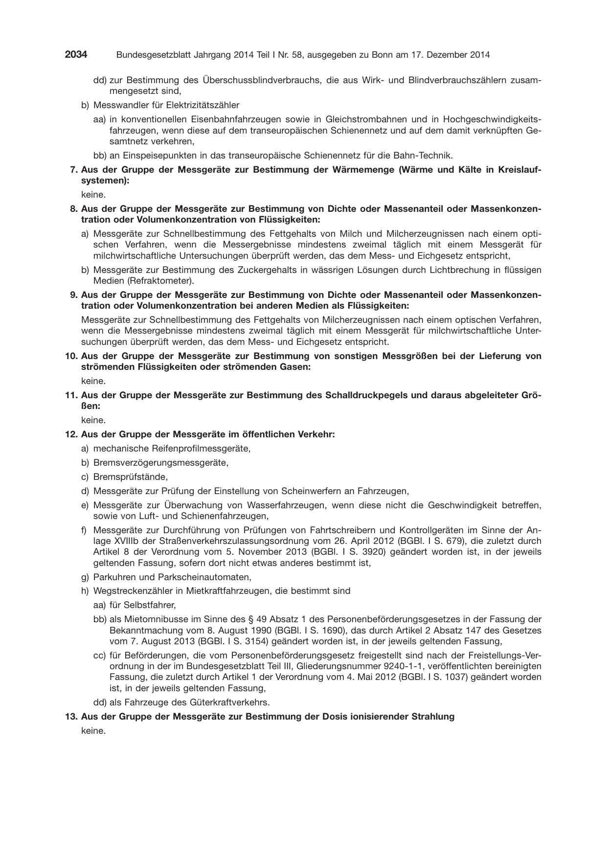 BGBl. 2014, Seite 2034 — Originalseite als Abbildung