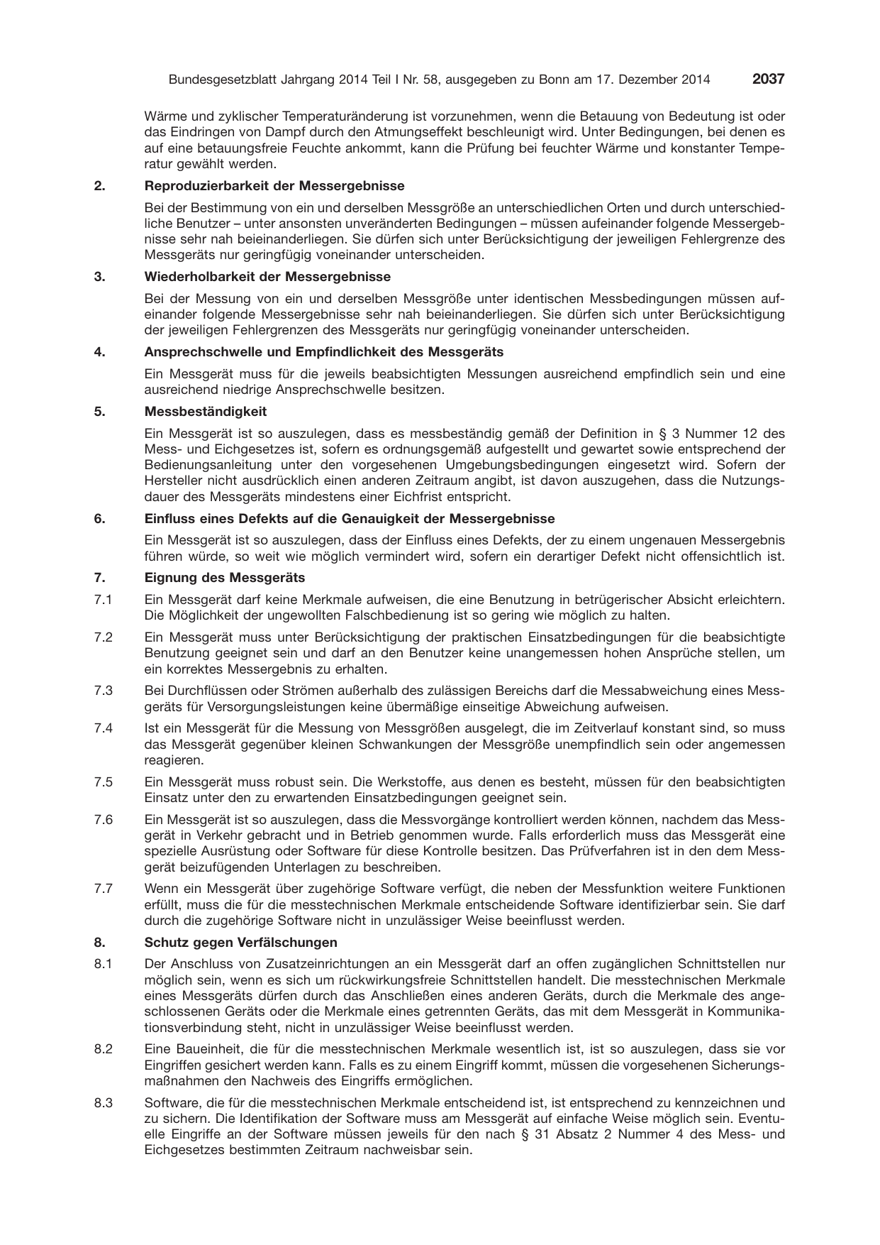 BGBl. 2014, Seite 2037 — Originalseite als Abbildung