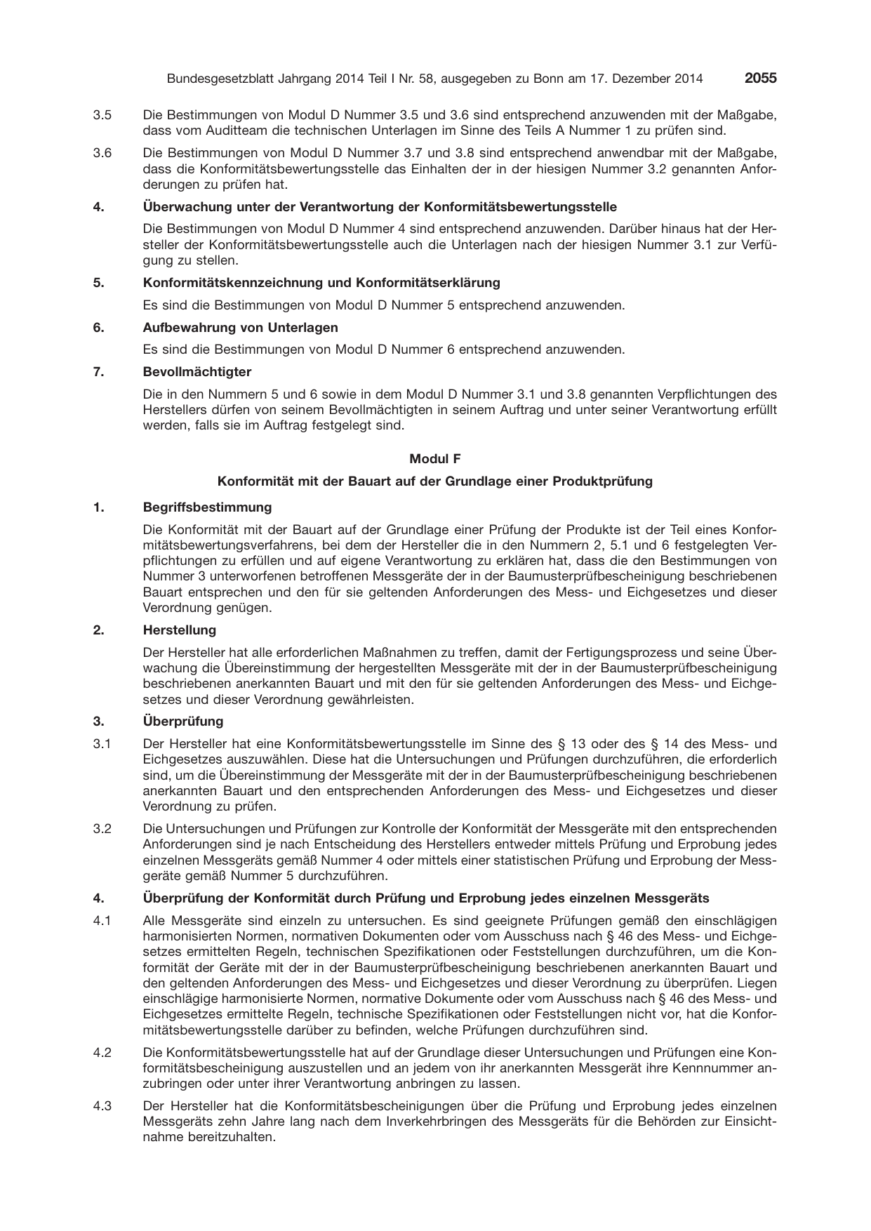 BGBl. 2014, Seite 2055 — Originalseite als Abbildung