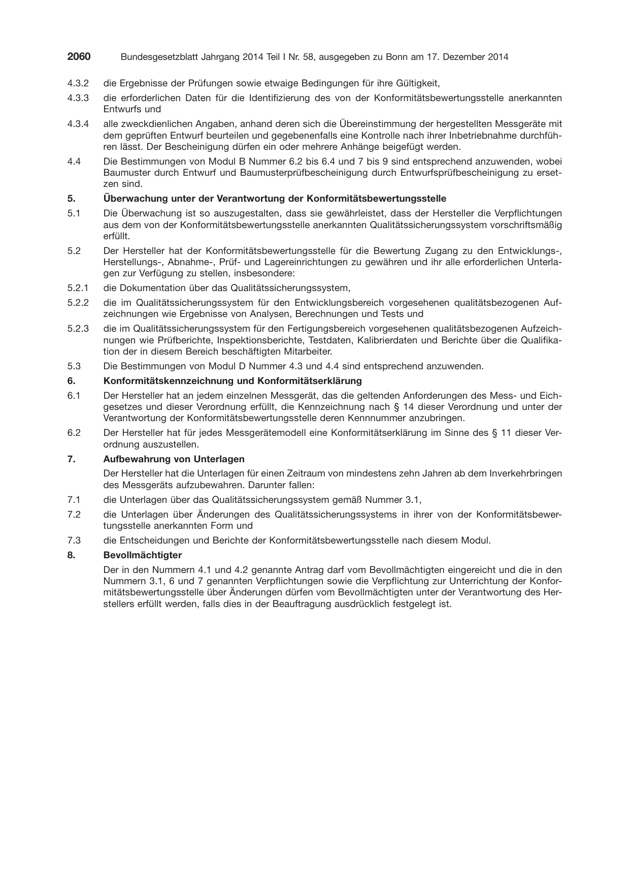 BGBl. 2014, Seite 2060 — Originalseite als Abbildung