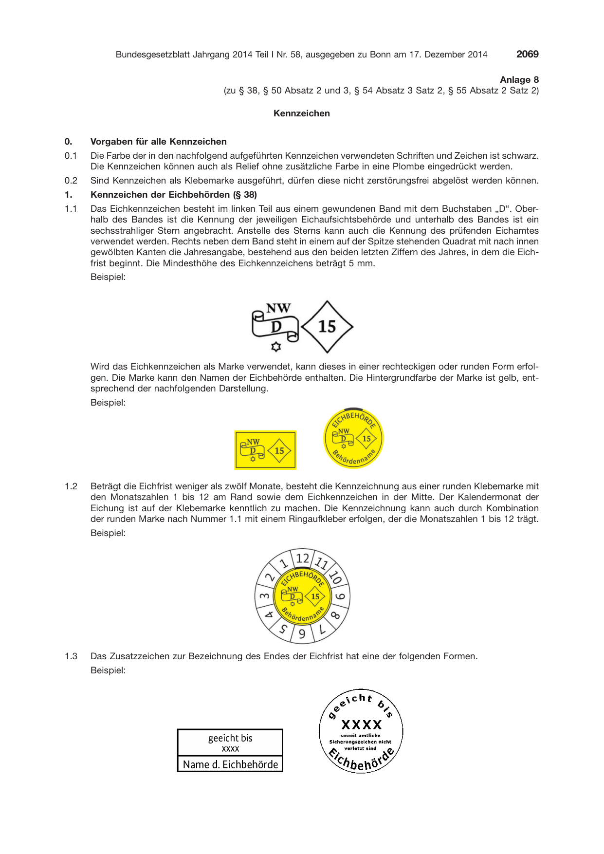 BGBl. 2014, Seite 2069 — Originalseite als Abbildung