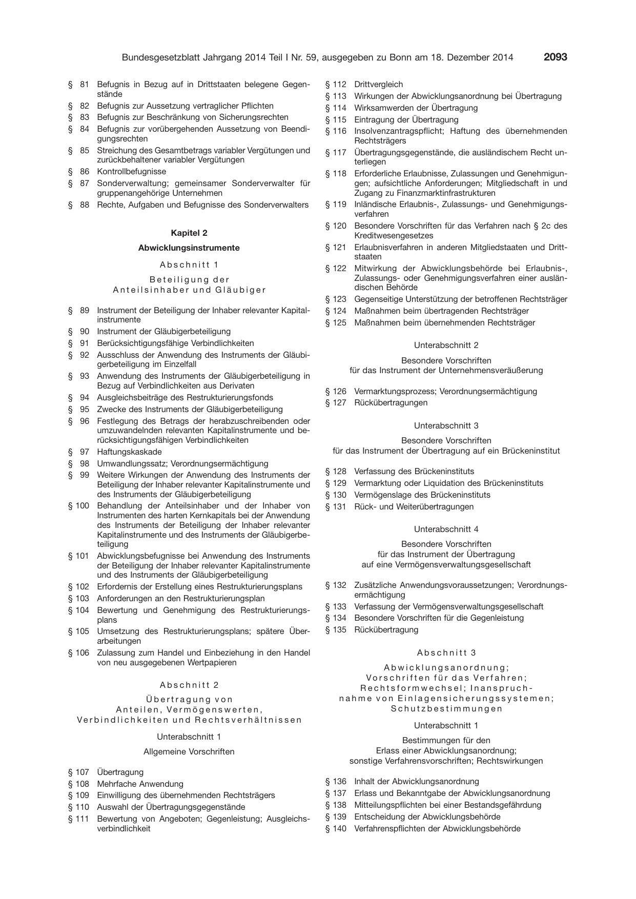 BGBl. 2014, Seite 2093 — Originalseite als Abbildung