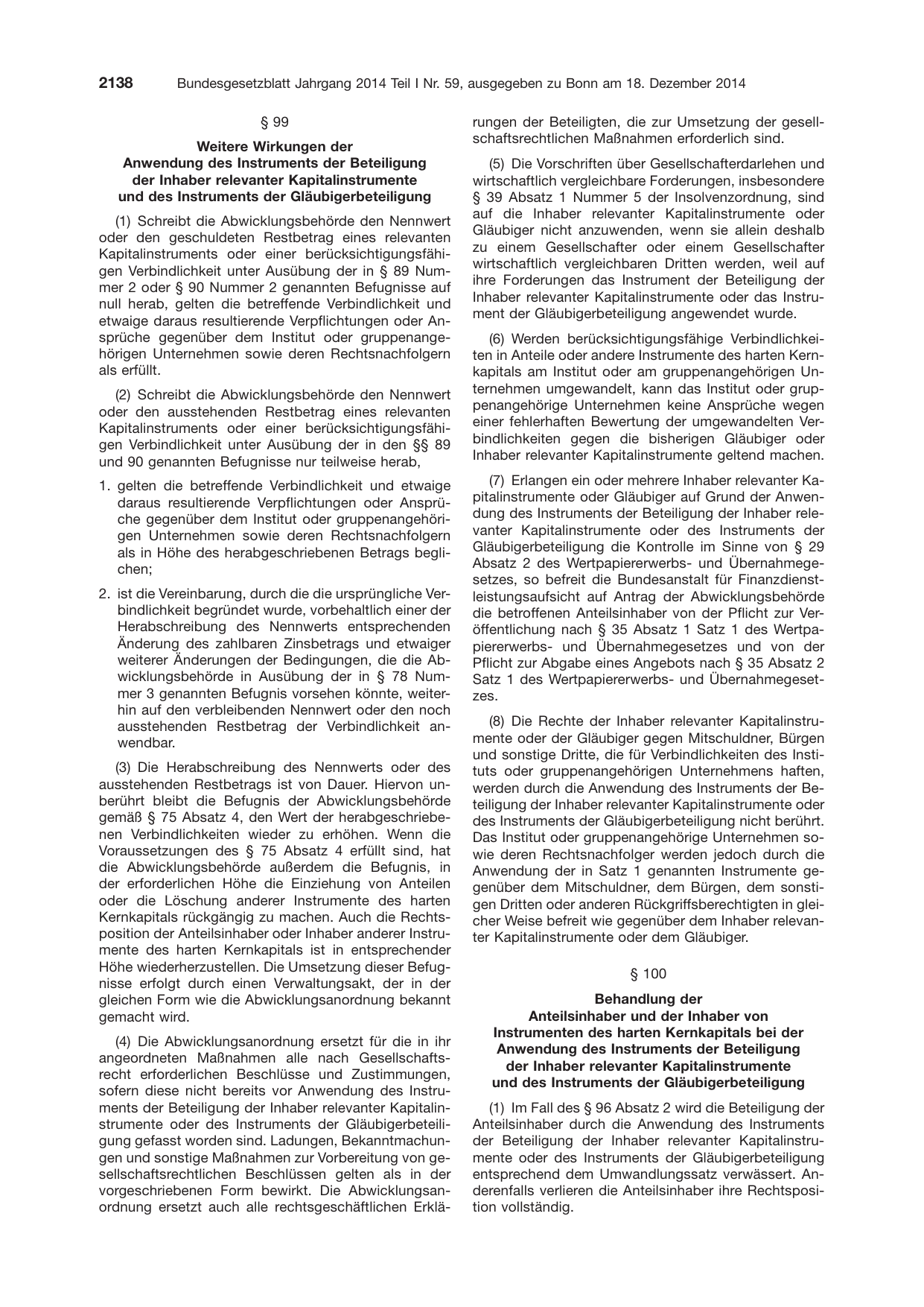 BGBl. 2014, Seite 2138 — Originalseite als Abbildung