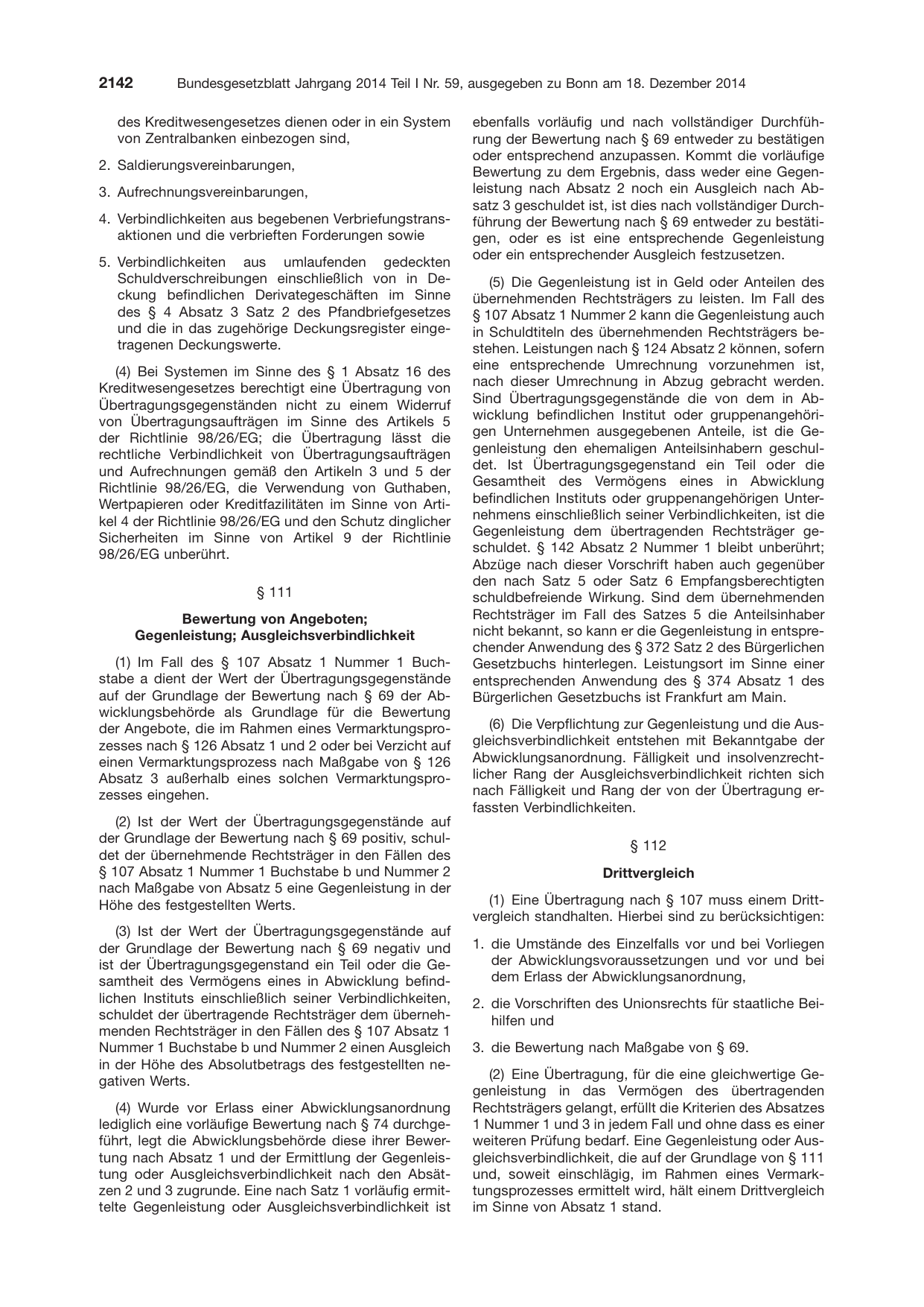 BGBl. 2014, Seite 2142 — Originalseite als Abbildung