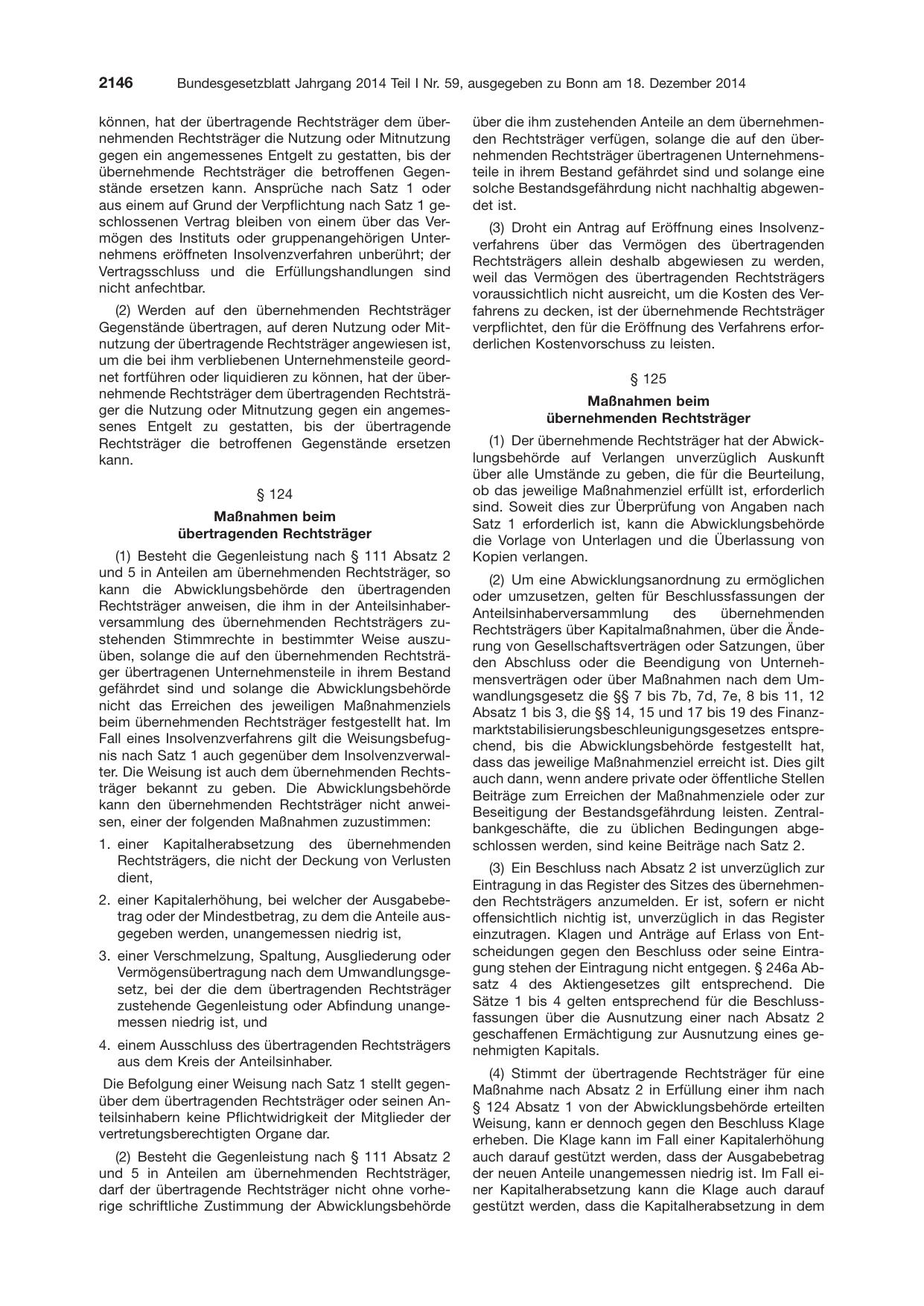 BGBl. 2014, Seite 2146 — Originalseite als Abbildung
