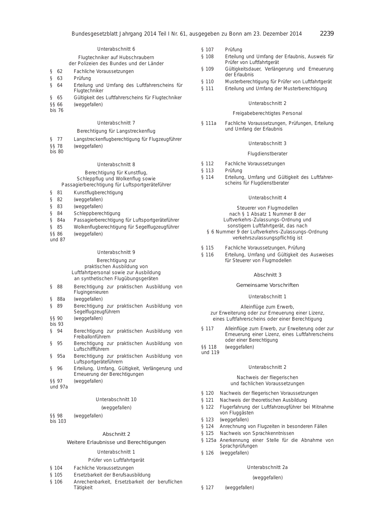 BGBl. 2014, Seite 2239 — Originalseite als Abbildung