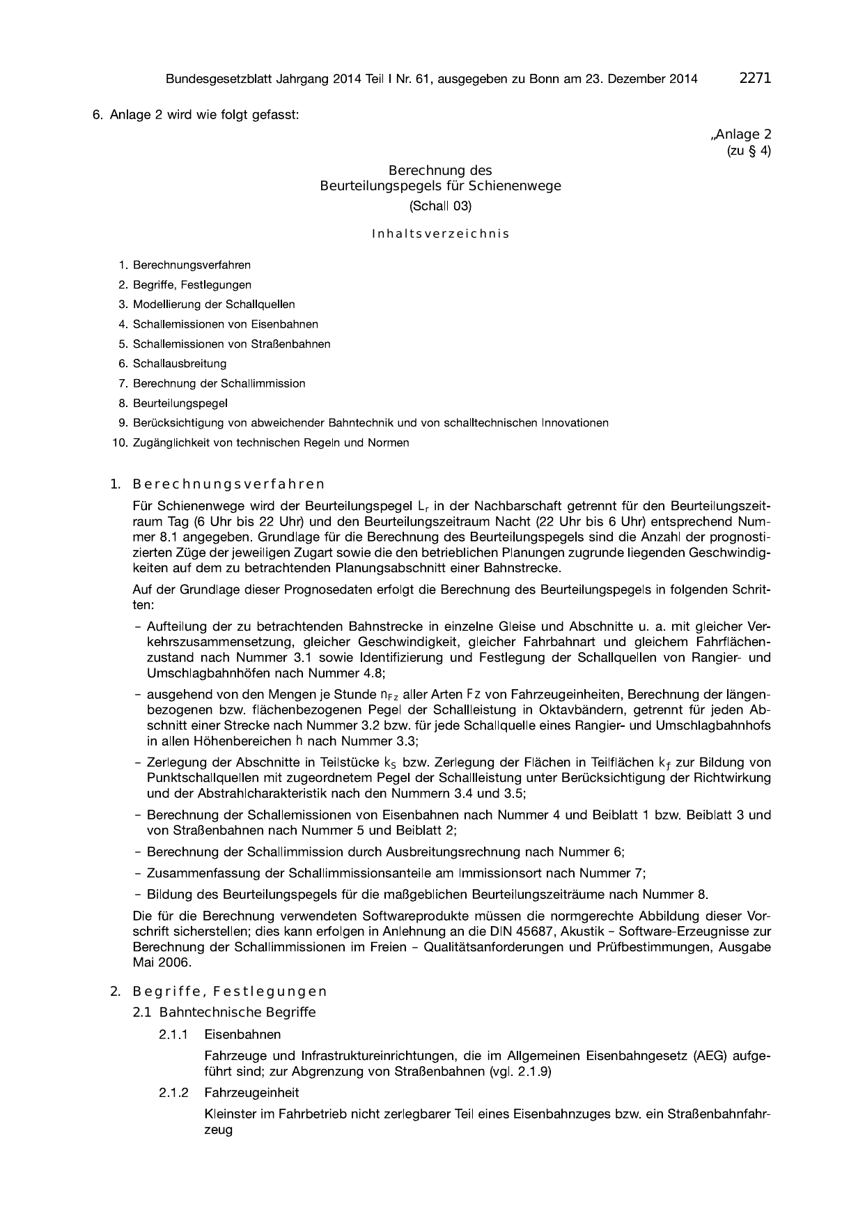 BGBl. 2014 — Originalseite als Abbildung