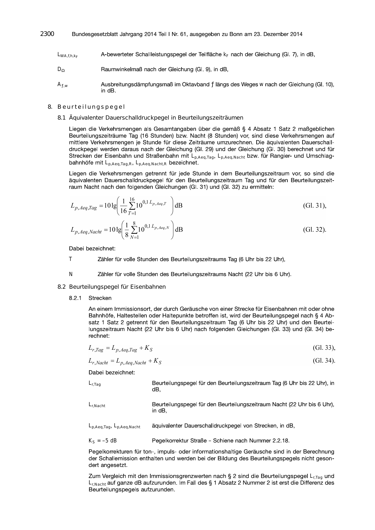 BGBl. 2014 — Originalseite als Abbildung