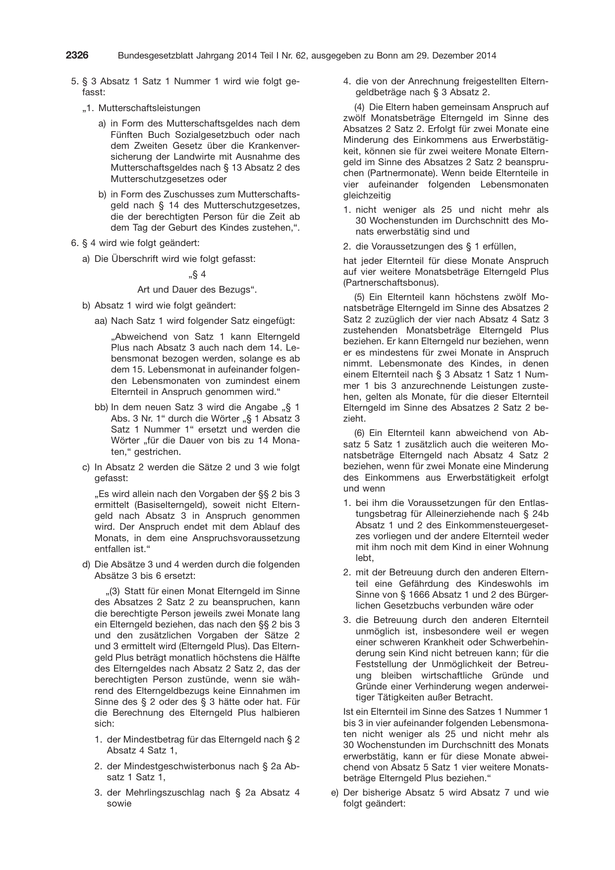 BGBl. 2014, Seite 2326 — Originalseite als Abbildung