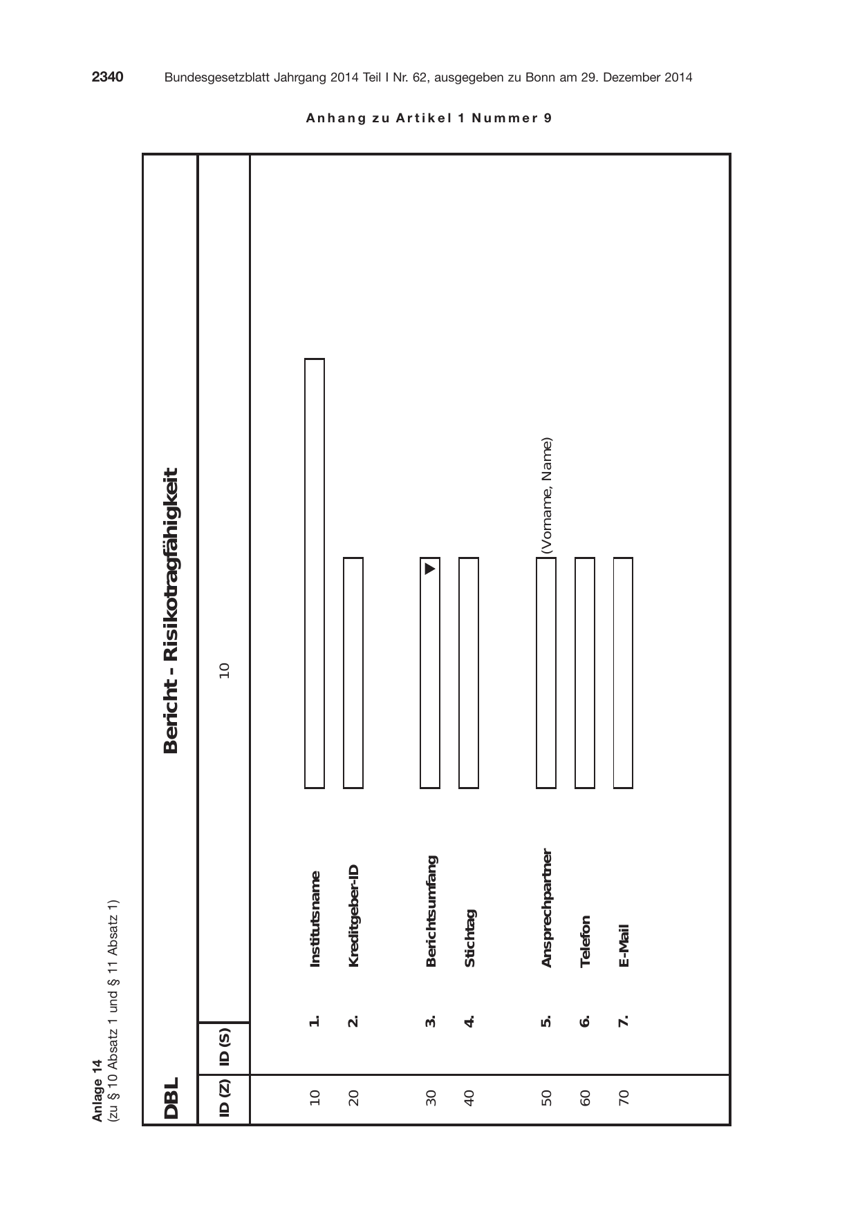BGBl. 2014, Seite 2340 — Originalseite als Abbildung