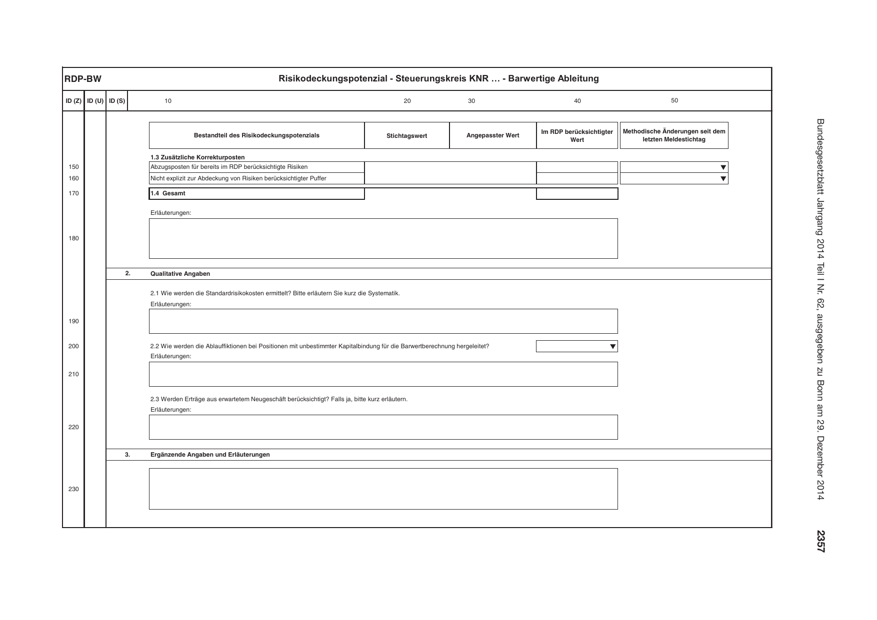 BGBl. 2014, Seite 2357 — Originalseite als Abbildung