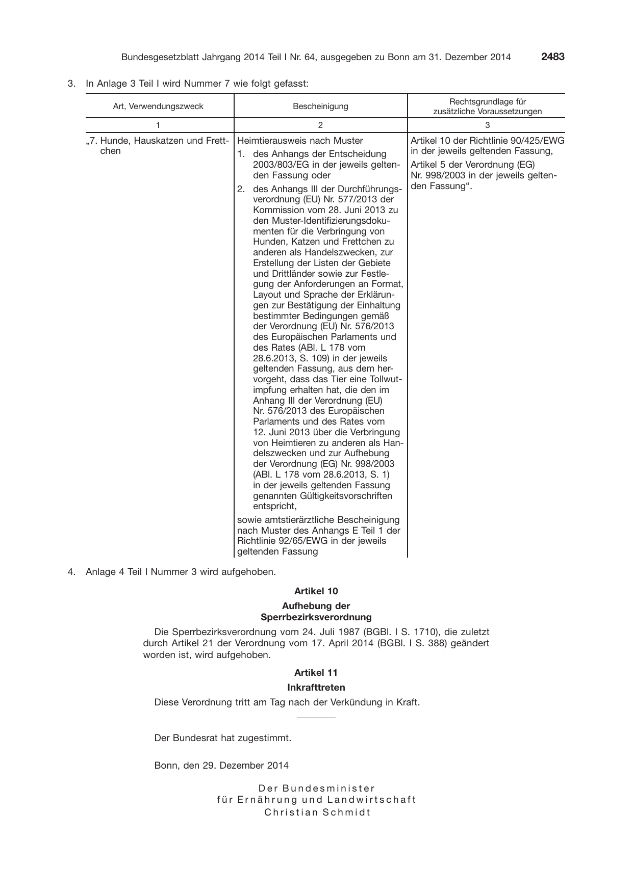 BGBl. 2014, Seite 2483 — Originalseite als Abbildung