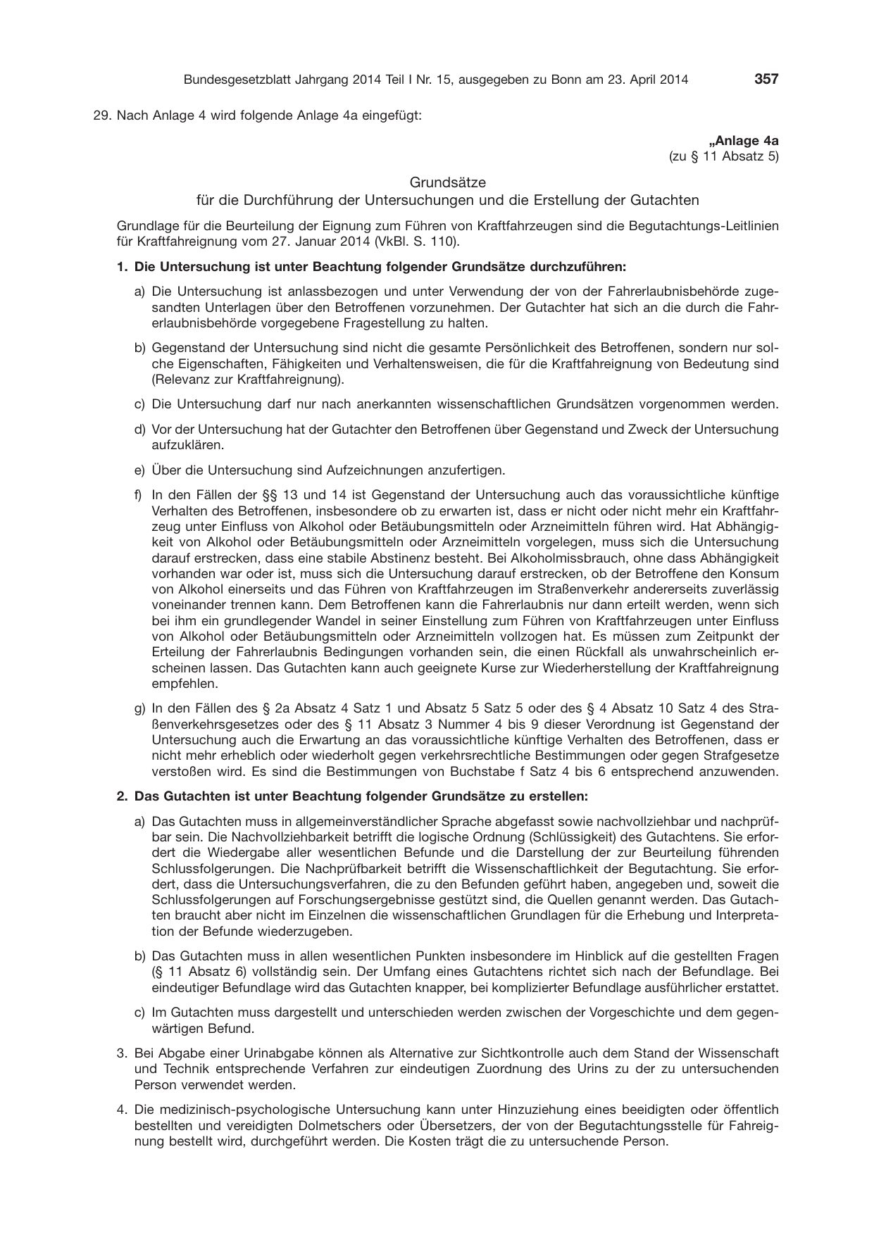 BGBl. 2014, Seite 357 — Originalseite als Abbildung