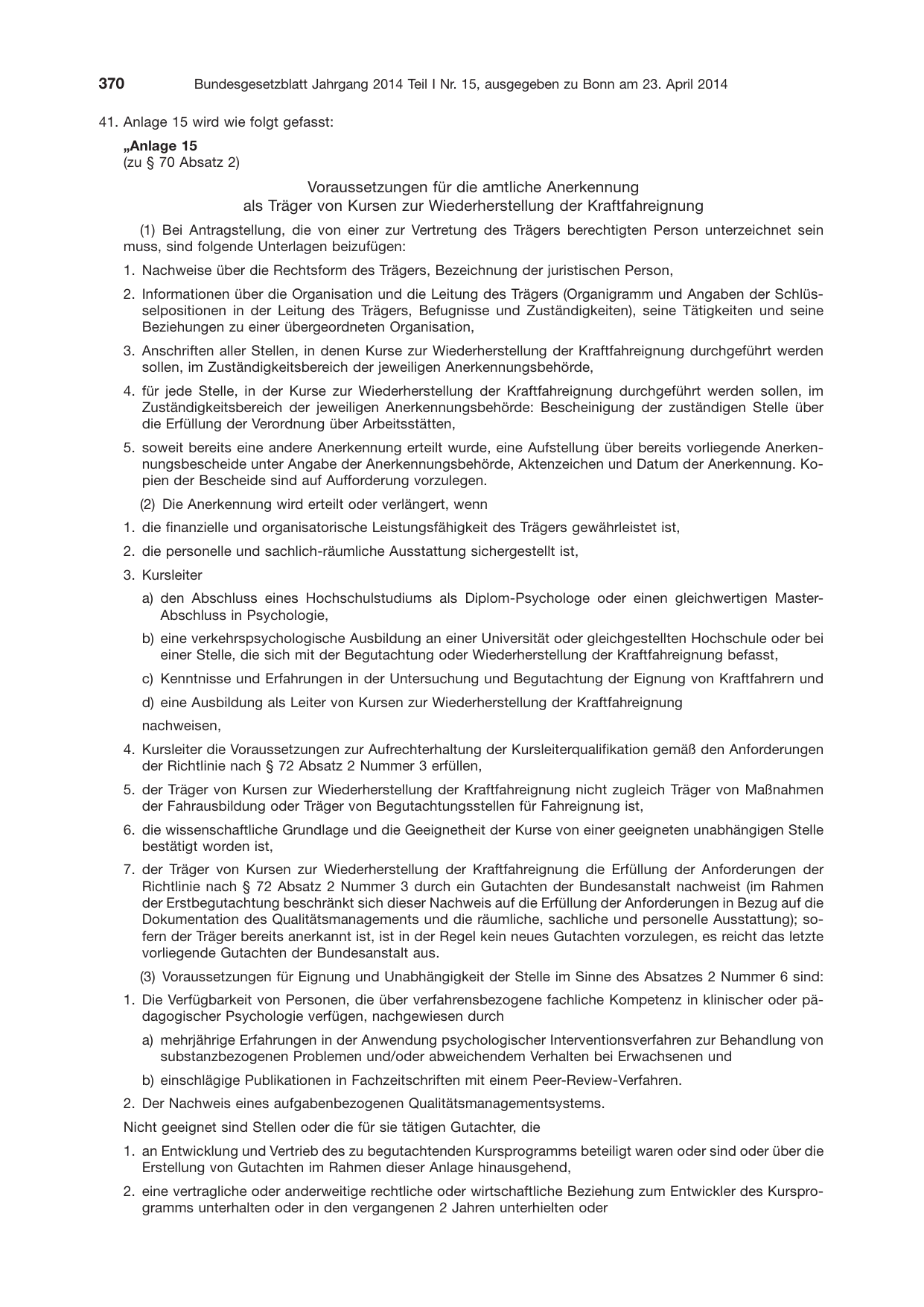 BGBl. 2014, Seite 370 — Originalseite als Abbildung
