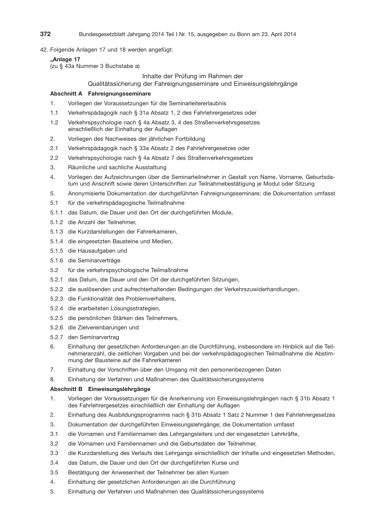 BGBl. 2014, Seite 372 — Originalseite als Abbildung