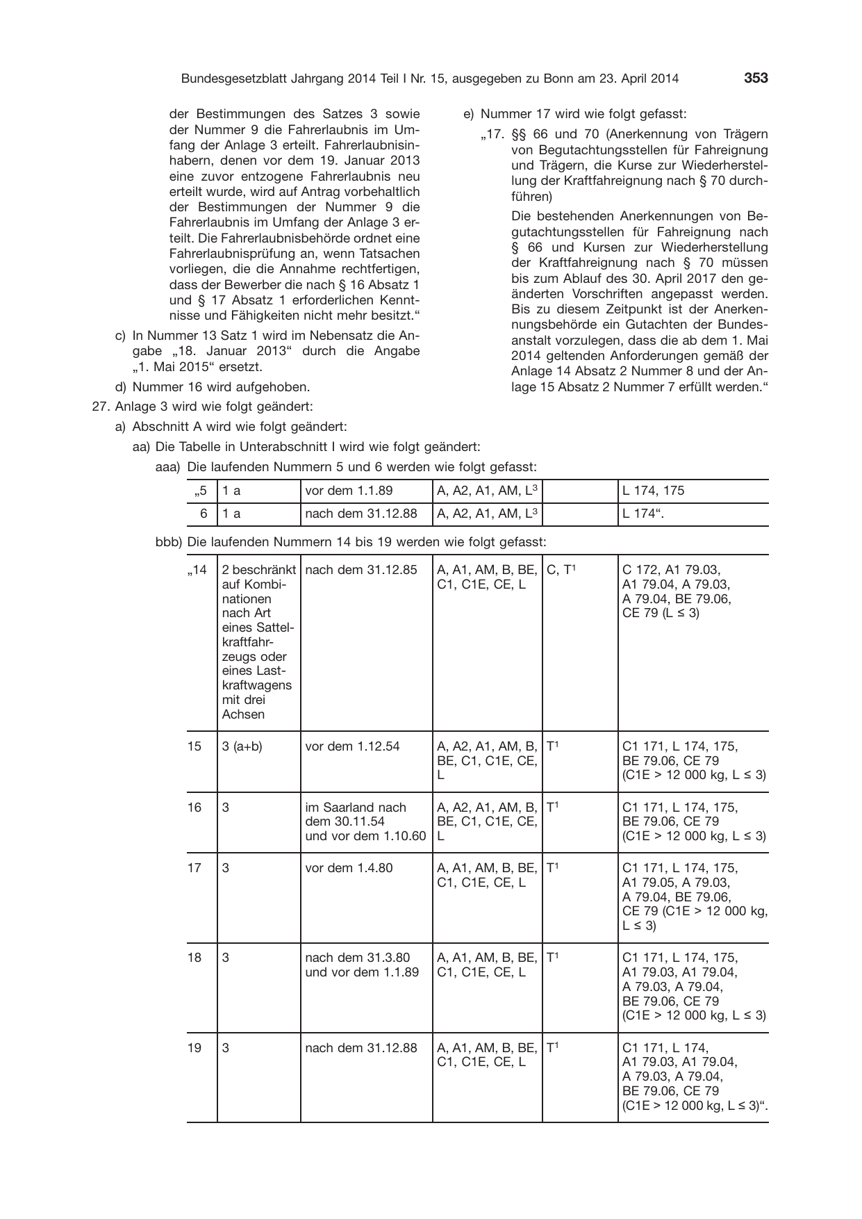 BGBl. 2014, Seite 353 — Originalseite als Abbildung