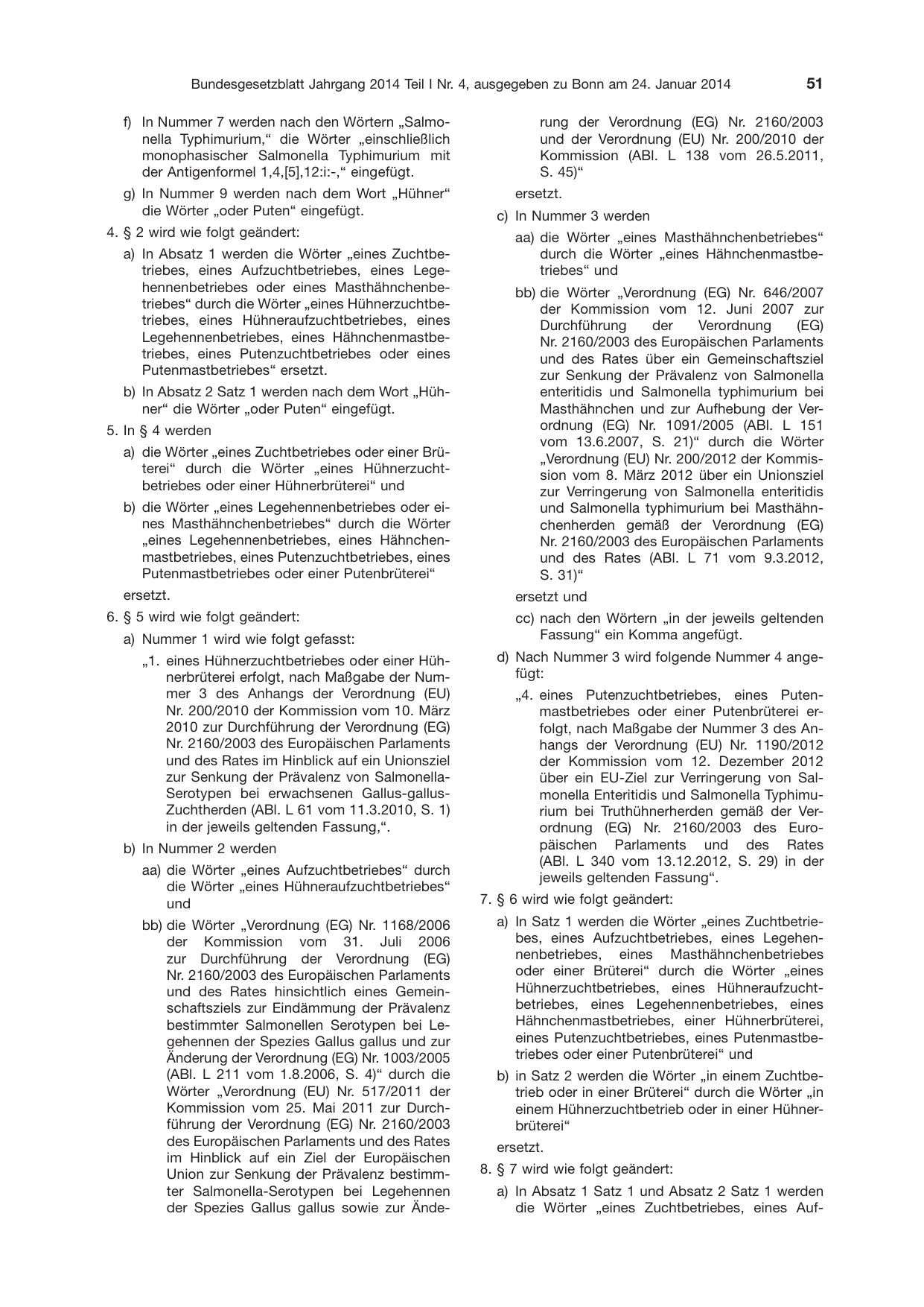 BGBl. 2014, Seite 51 — Originalseite als Abbildung