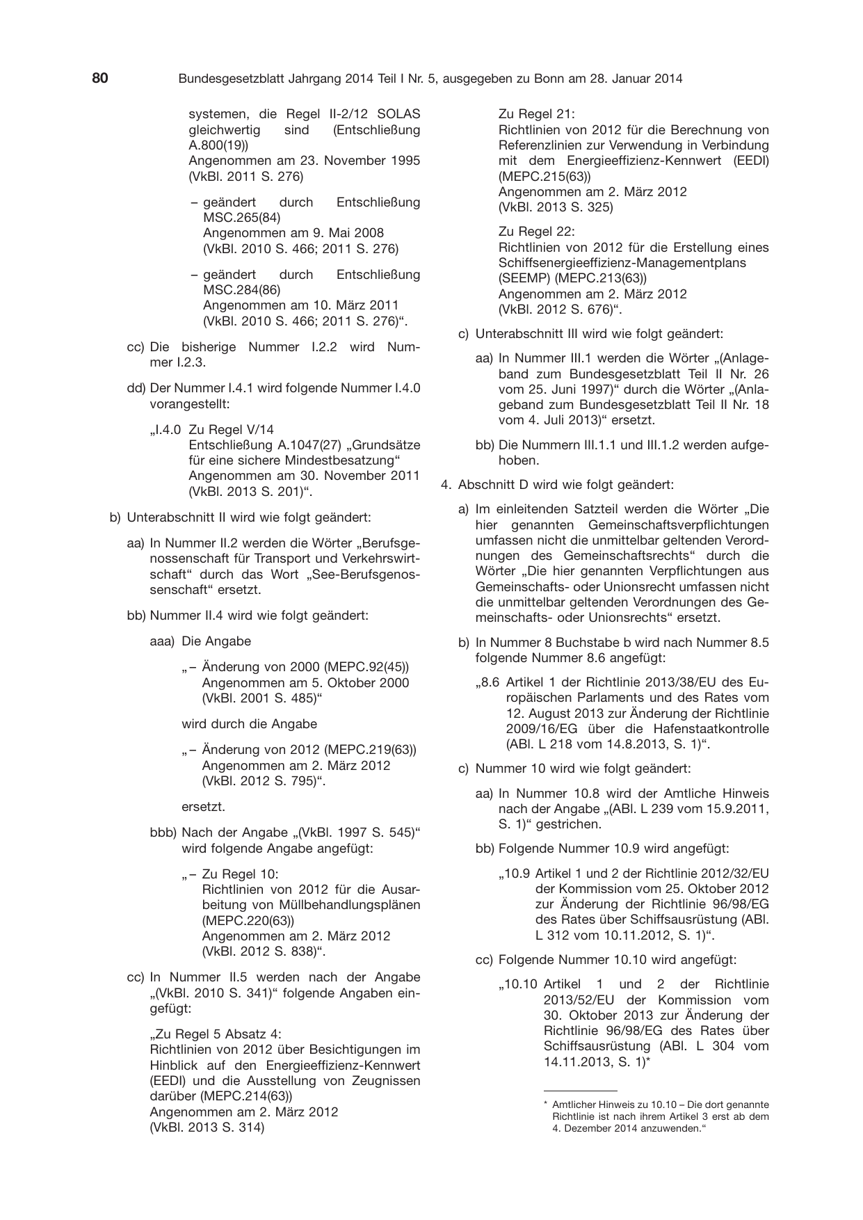 BGBl. 2014, Seite 80 — Originalseite als Abbildung