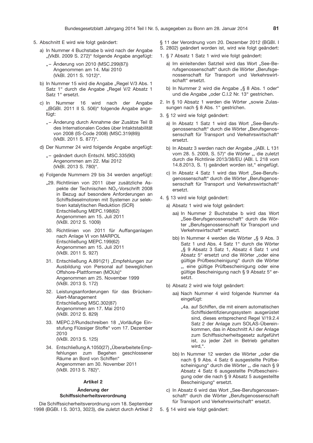 BGBl. 2014, Seite 81 — Originalseite als Abbildung