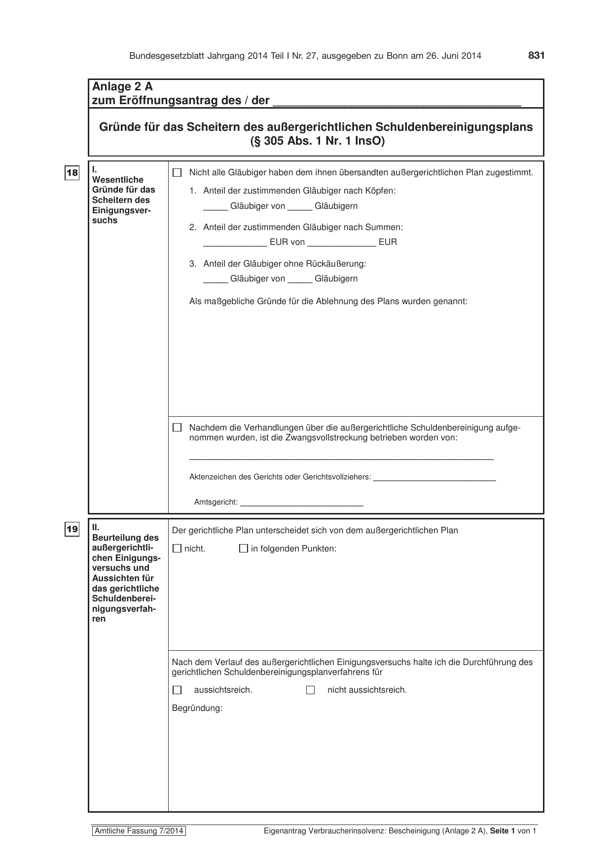 BGBl. 2014, Seite 831 — Originalseite als Abbildung