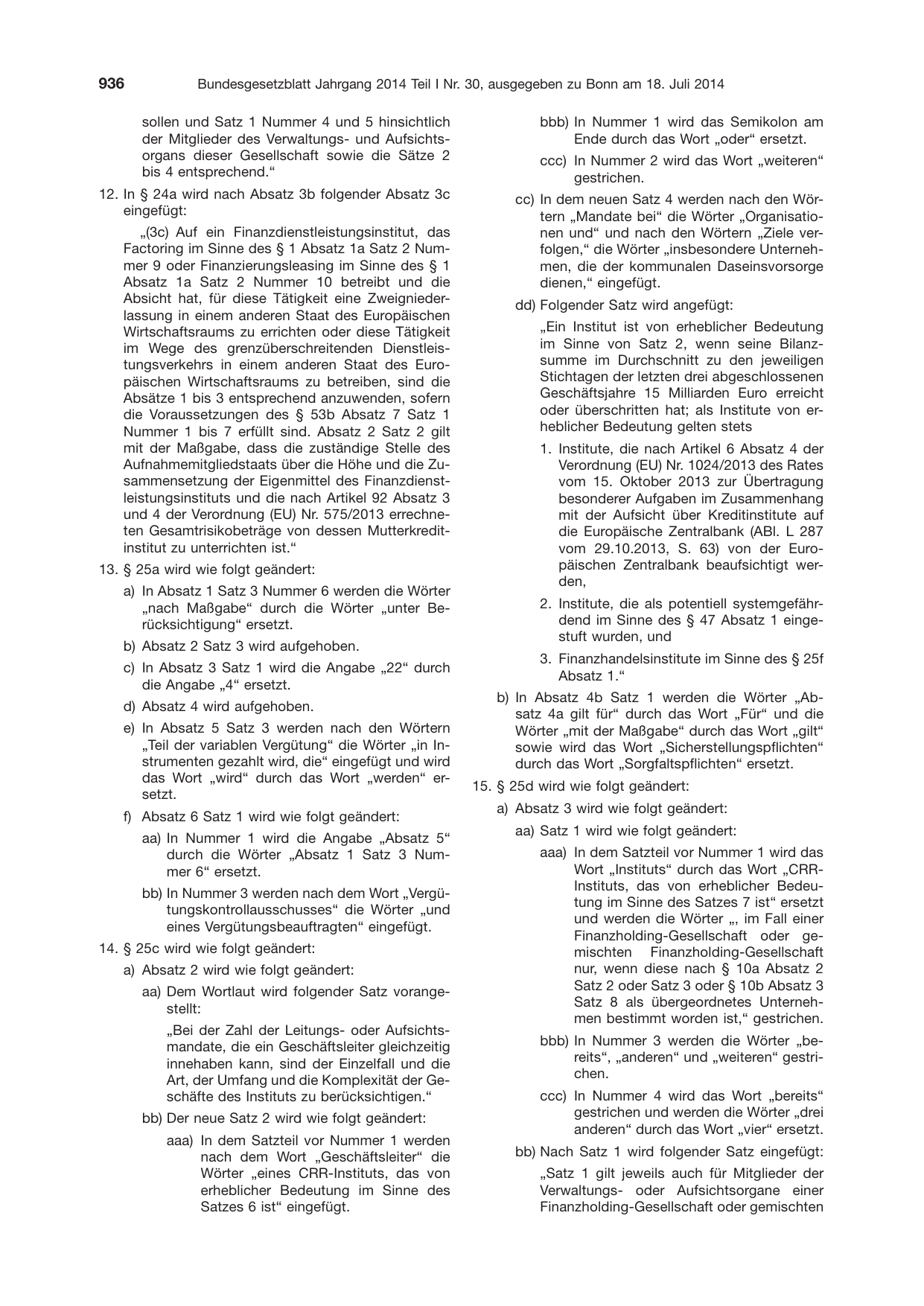 BGBl. 2014, Seite 936 — Originalseite als Abbildung