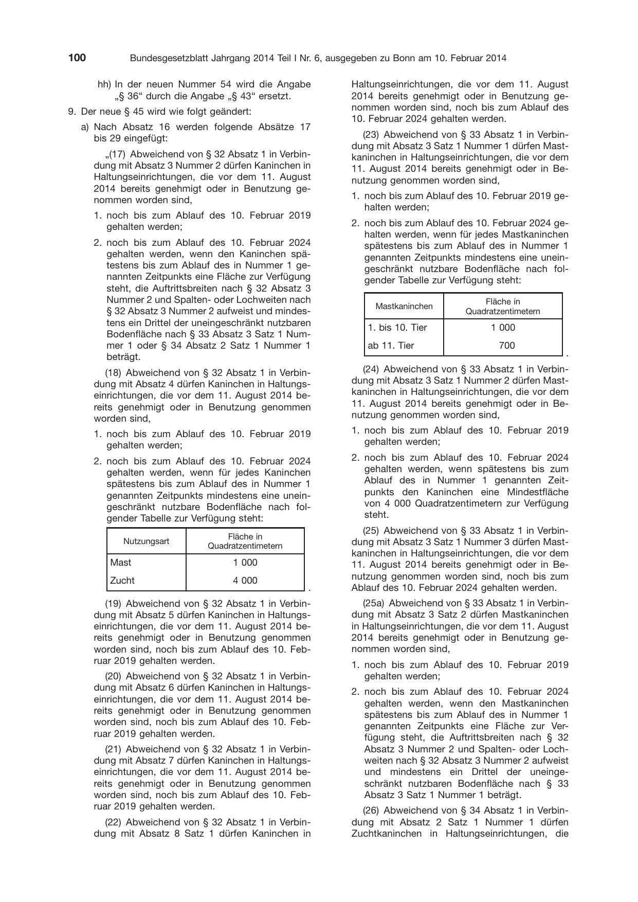 BGBl. 2014, Seite 100 — Originalseite als Abbildung