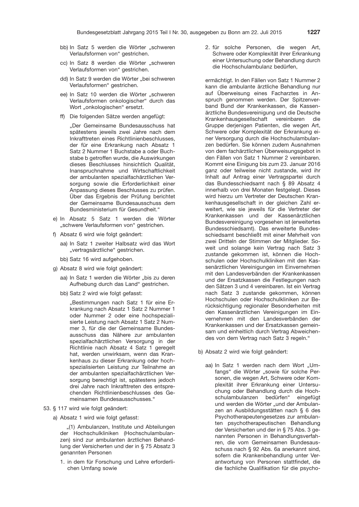 BGBl. 2015, Seite 1227 — Originalseite als Abbildung