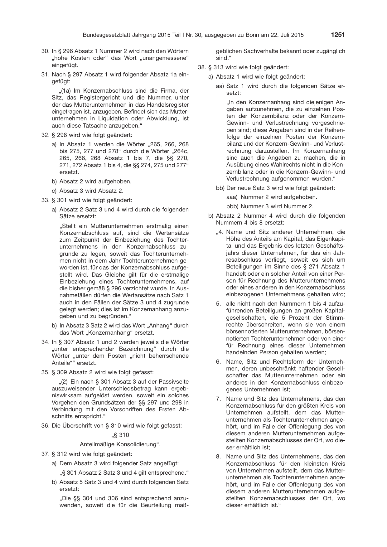 BGBl. 2015, Seite 1251 — Originalseite als Abbildung