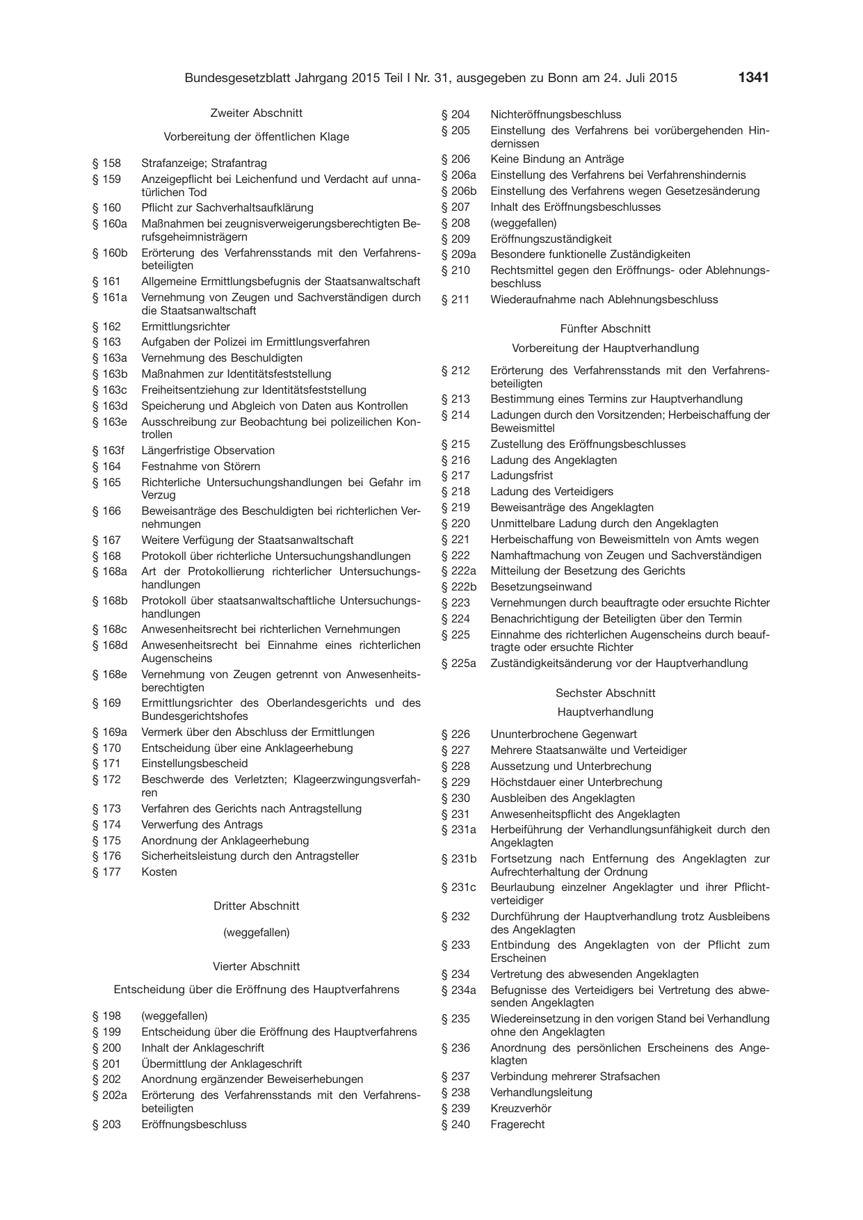 BGBl. 2015, Seite 1341 — Originalseite als Abbildung
