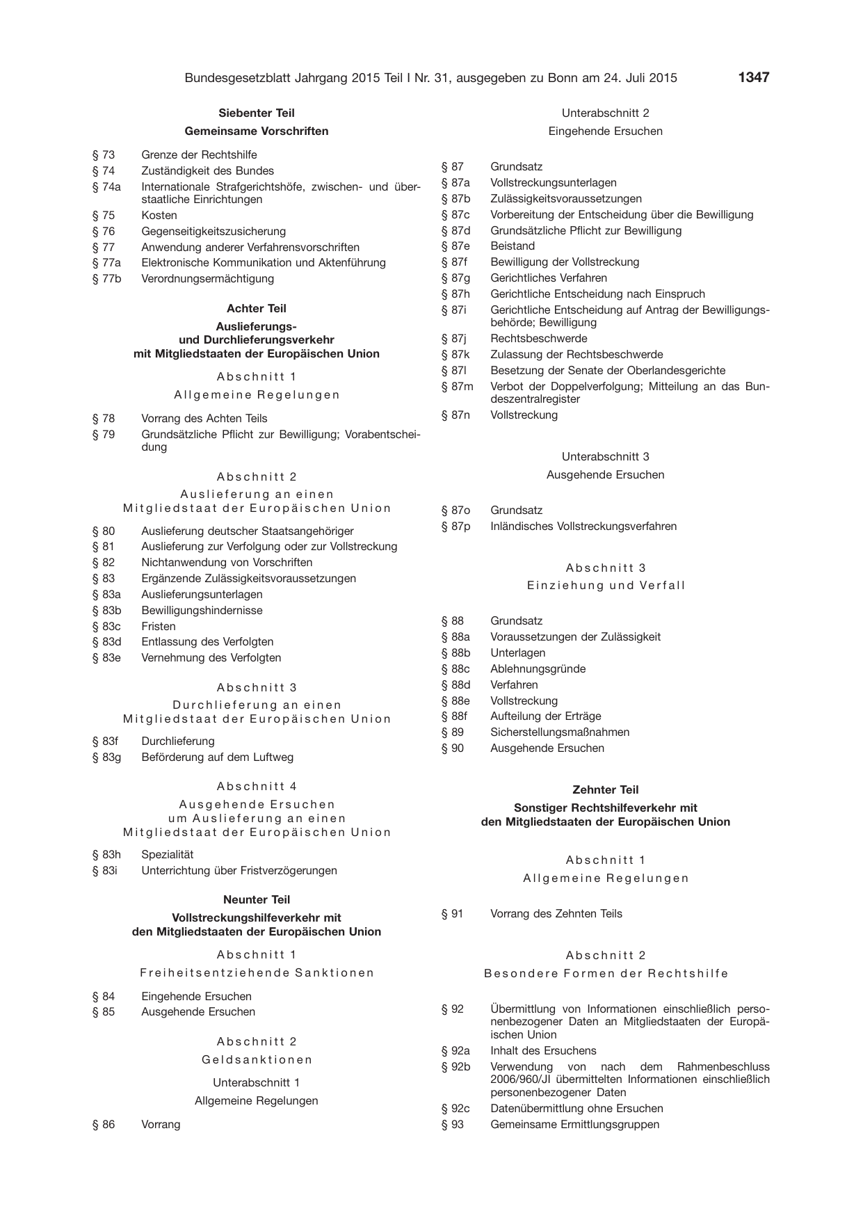 BGBl. 2015, Seite 1347 — Originalseite als Abbildung