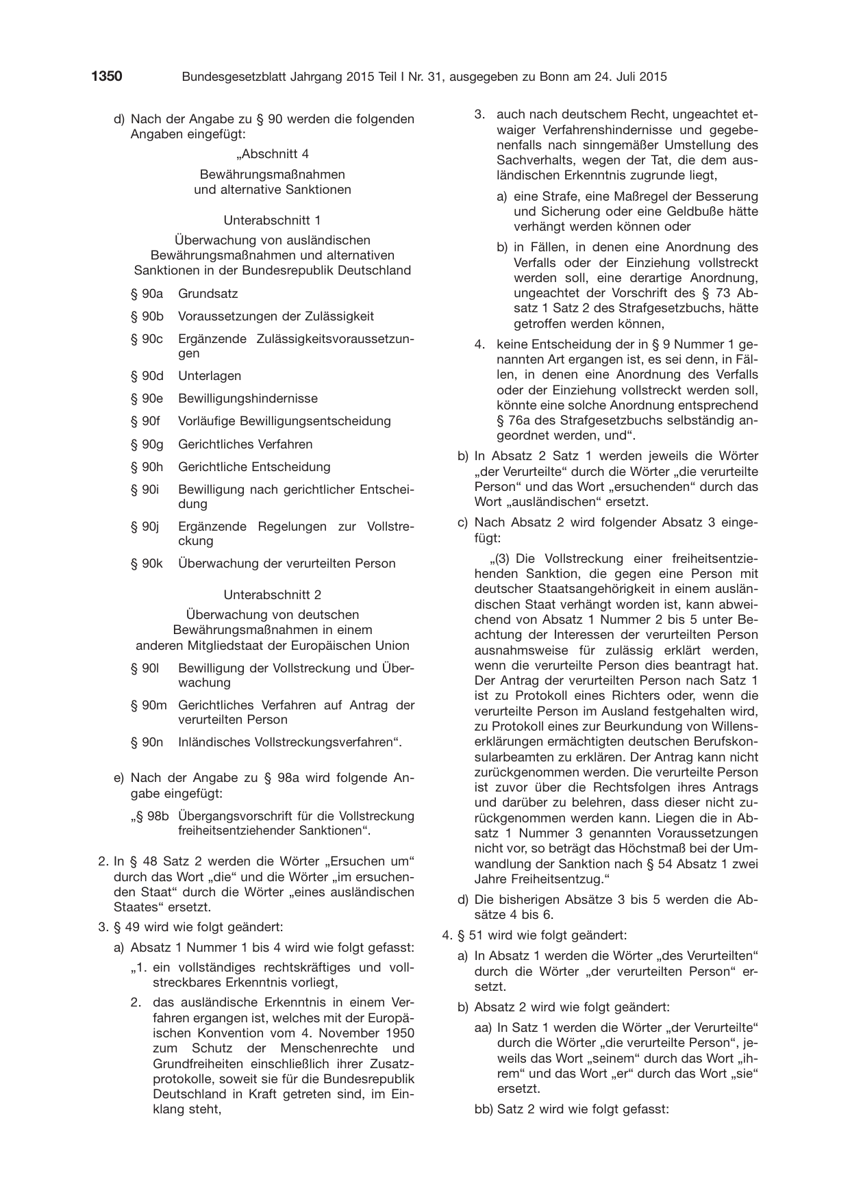 BGBl. 2015, Seite 1350 — Originalseite als Abbildung