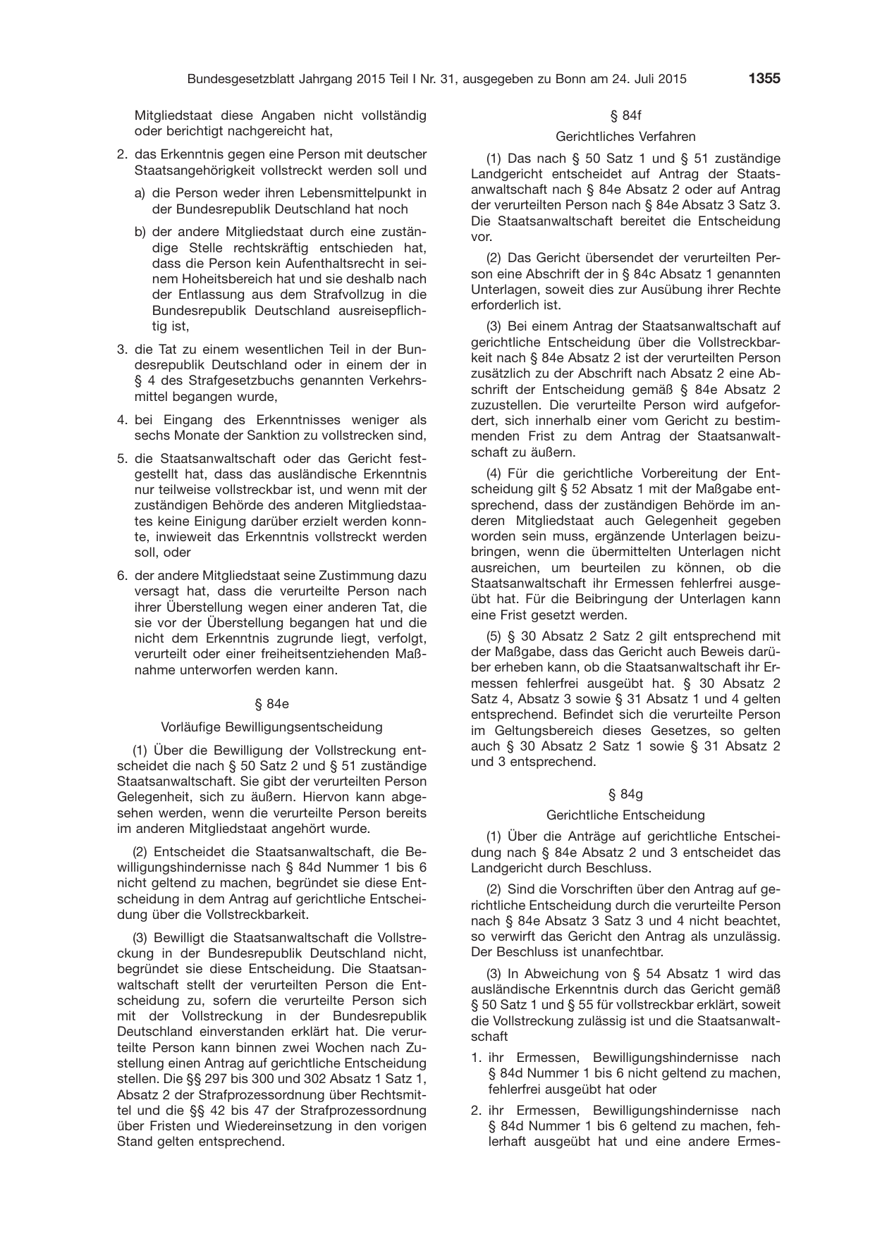 BGBl. 2015, Seite 1355 — Originalseite als Abbildung