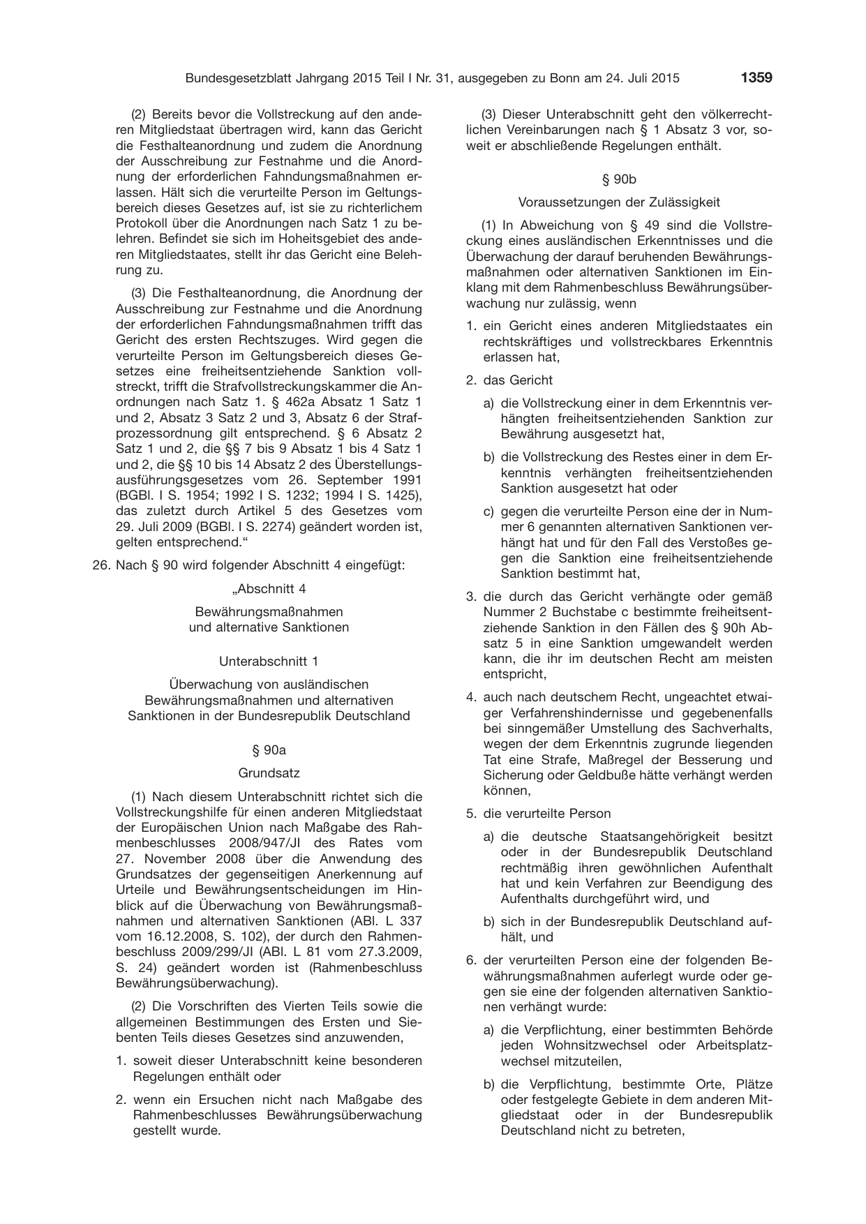 BGBl. 2015, Seite 1359 — Originalseite als Abbildung