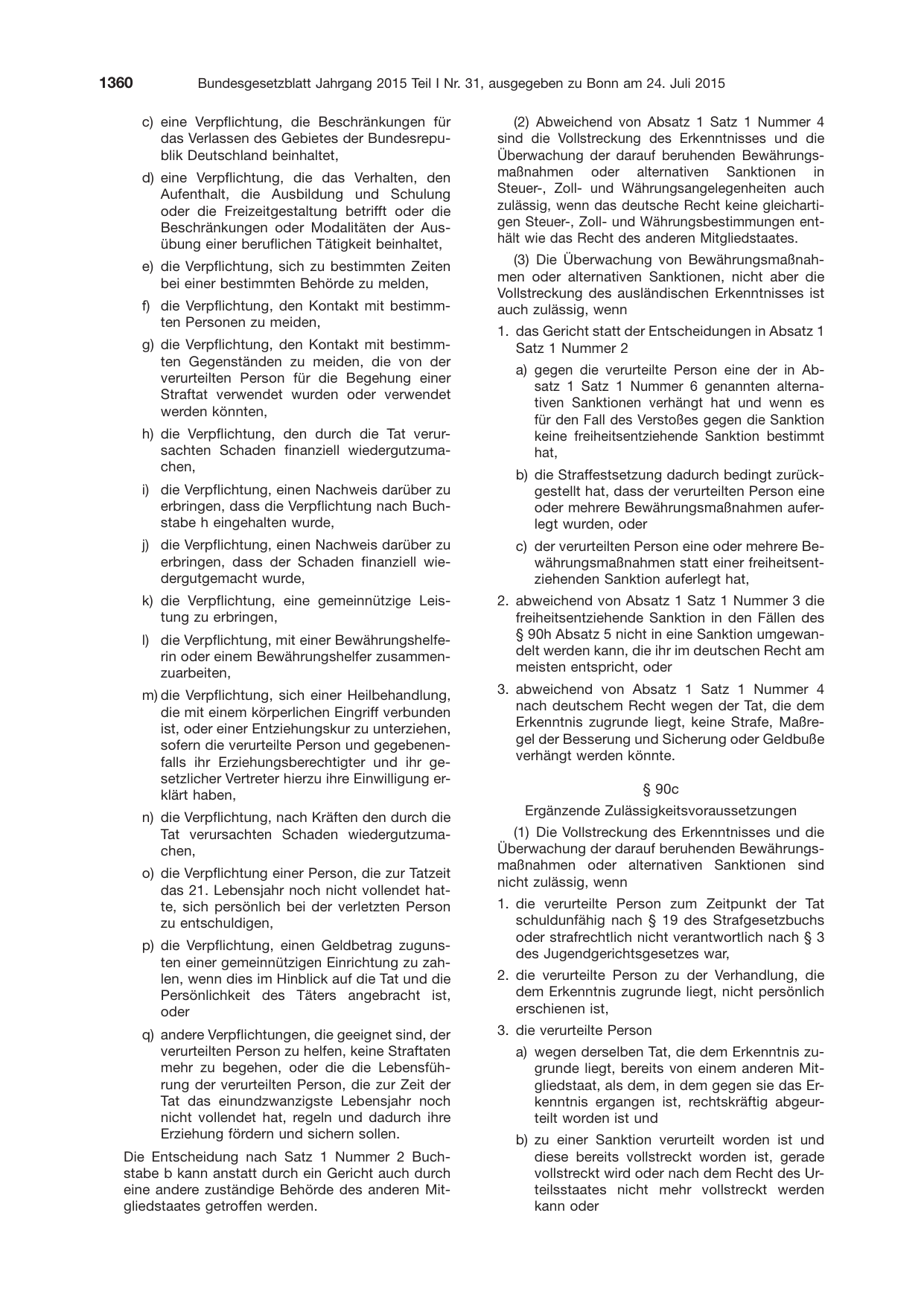 BGBl. 2015, Seite 1360 — Originalseite als Abbildung