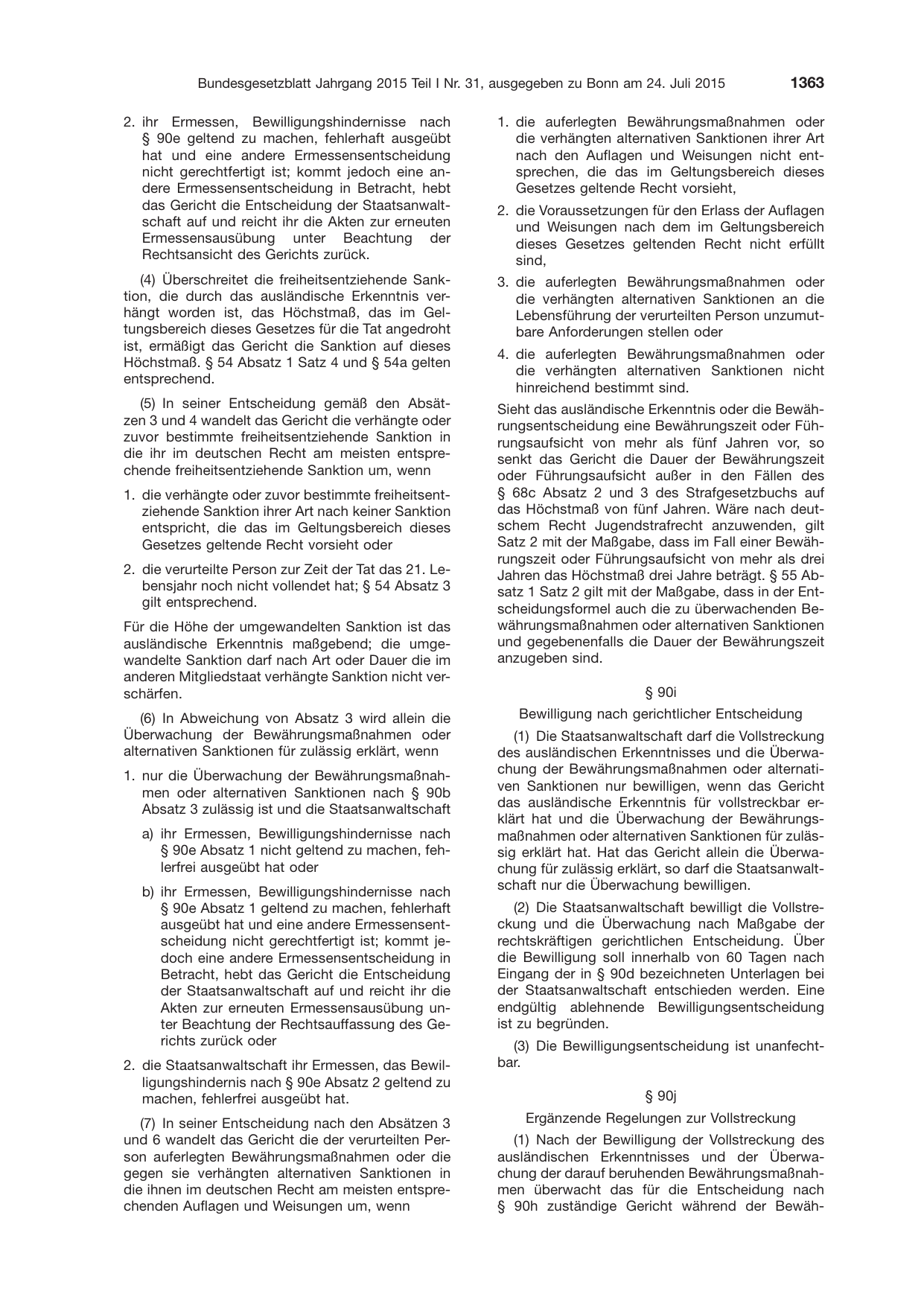 BGBl. 2015, Seite 1363 — Originalseite als Abbildung