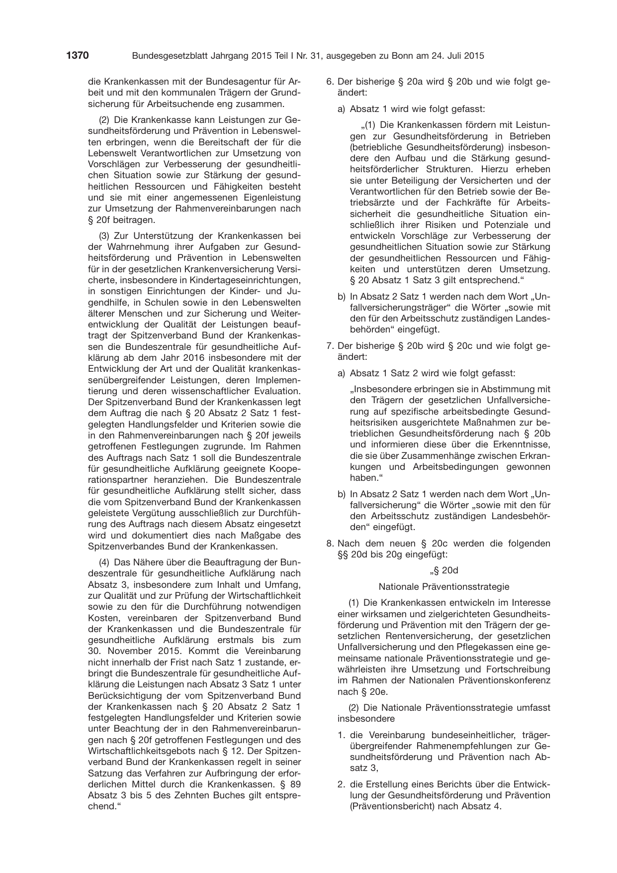 BGBl. 2015, Seite 1370 — Originalseite als Abbildung