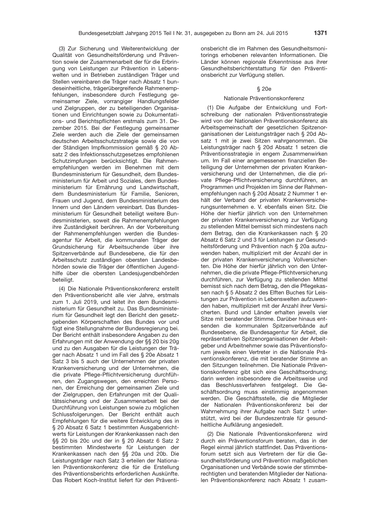 BGBl. 2015, Seite 1371 — Originalseite als Abbildung