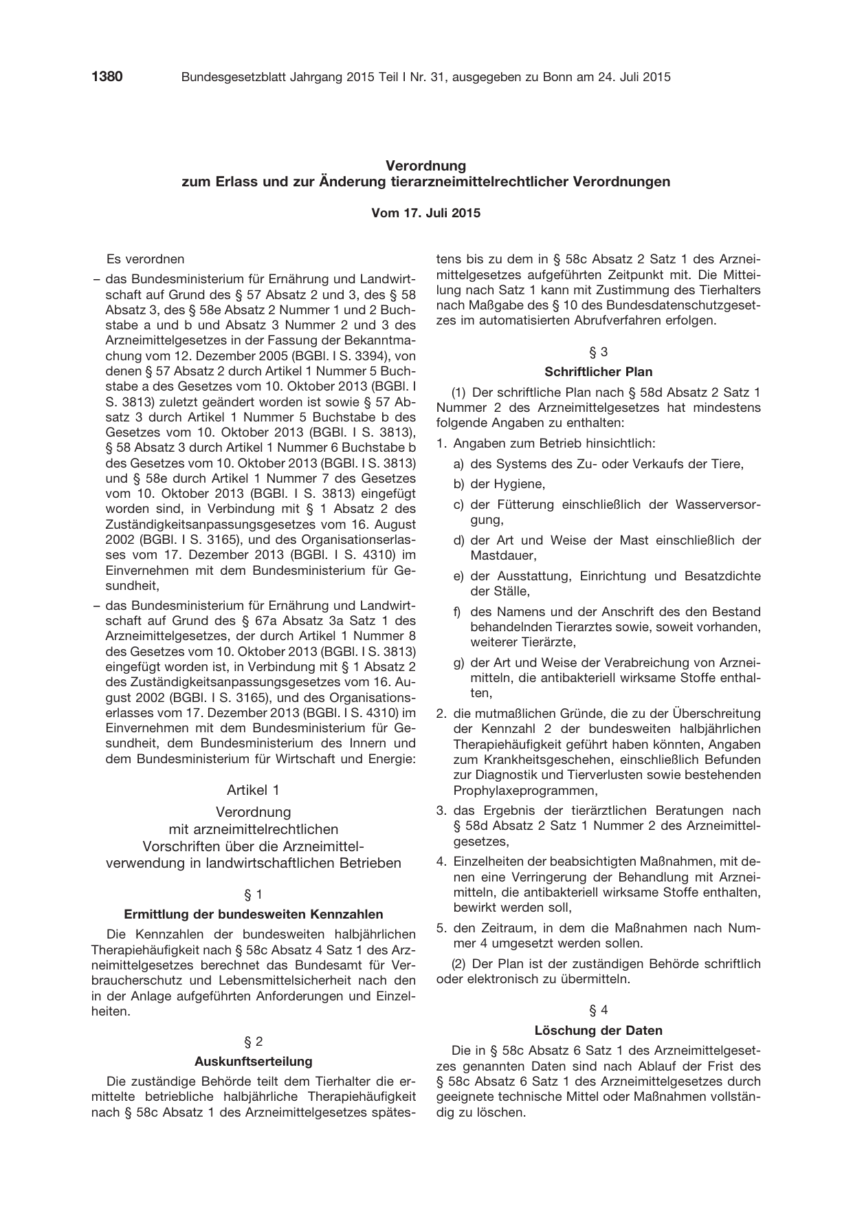 BGBl. 2015, Seite 1380 — Originalseite als Abbildung