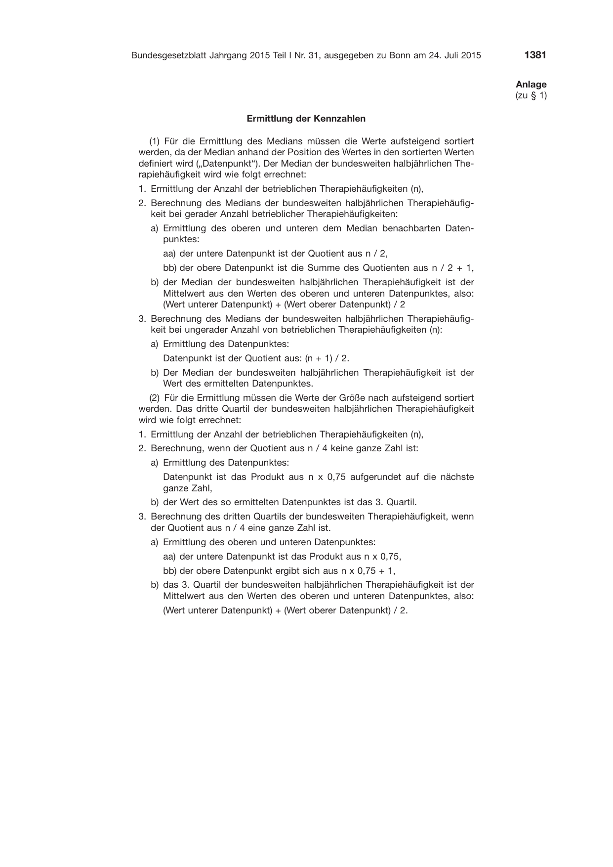 BGBl. 2015, Seite 1381 — Originalseite als Abbildung