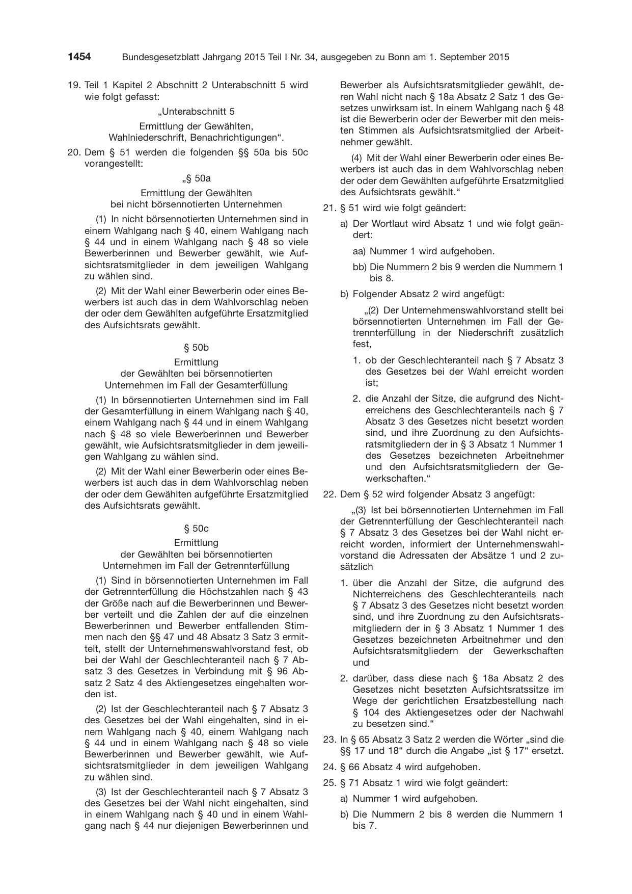 BGBl. 2015, Seite 1454 — Originalseite als Abbildung