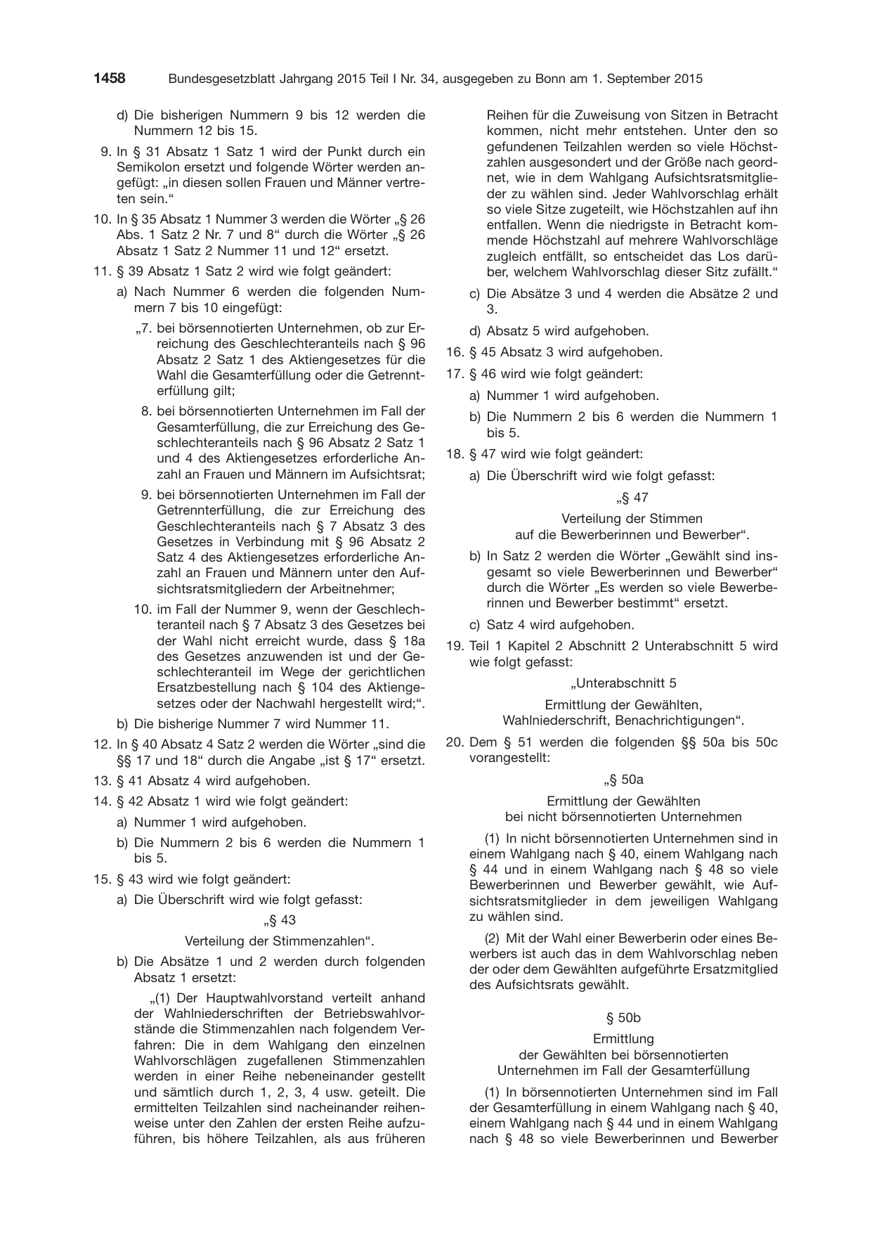 BGBl. 2015, Seite 1458 — Originalseite als Abbildung