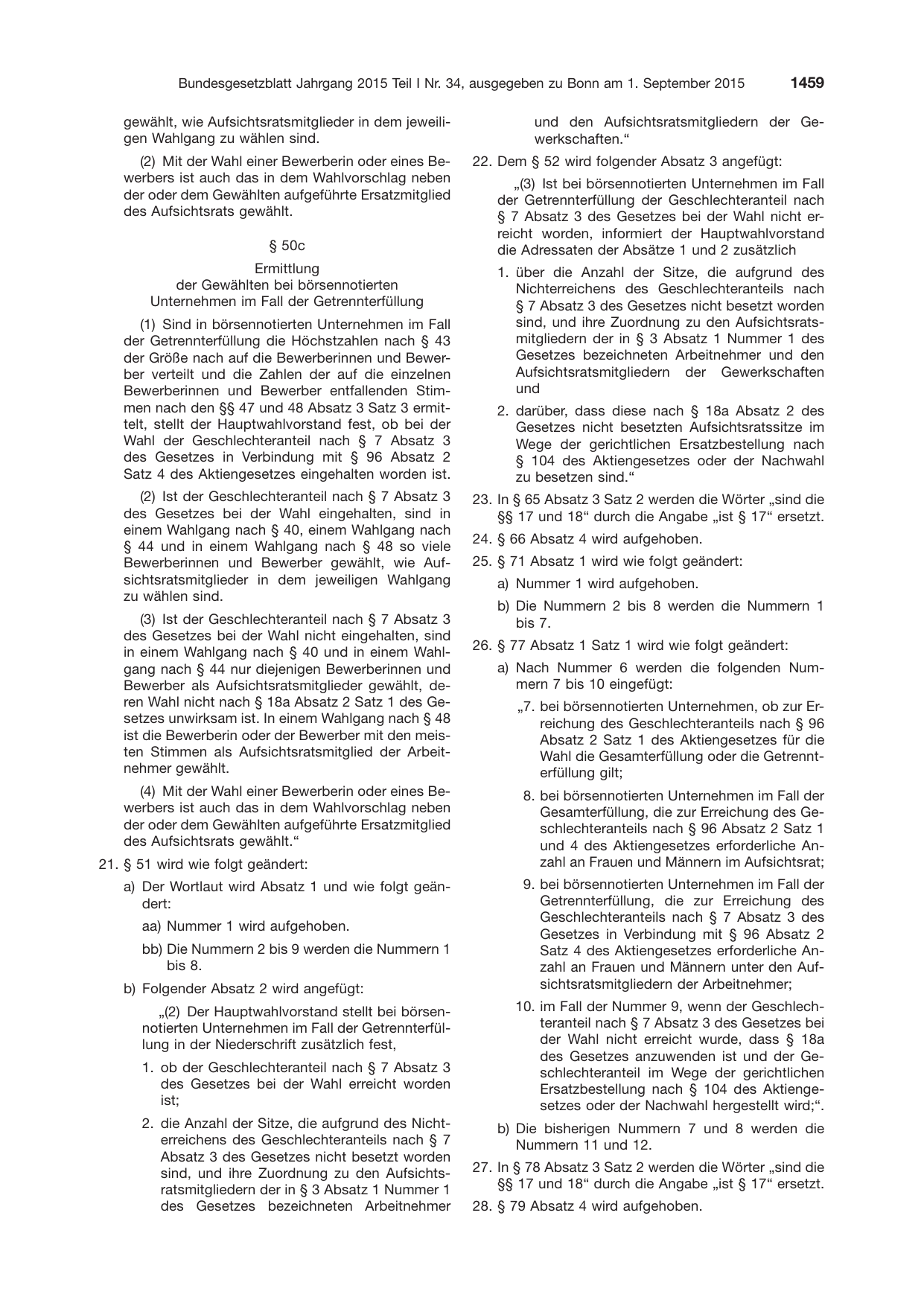 BGBl. 2015, Seite 1459 — Originalseite als Abbildung