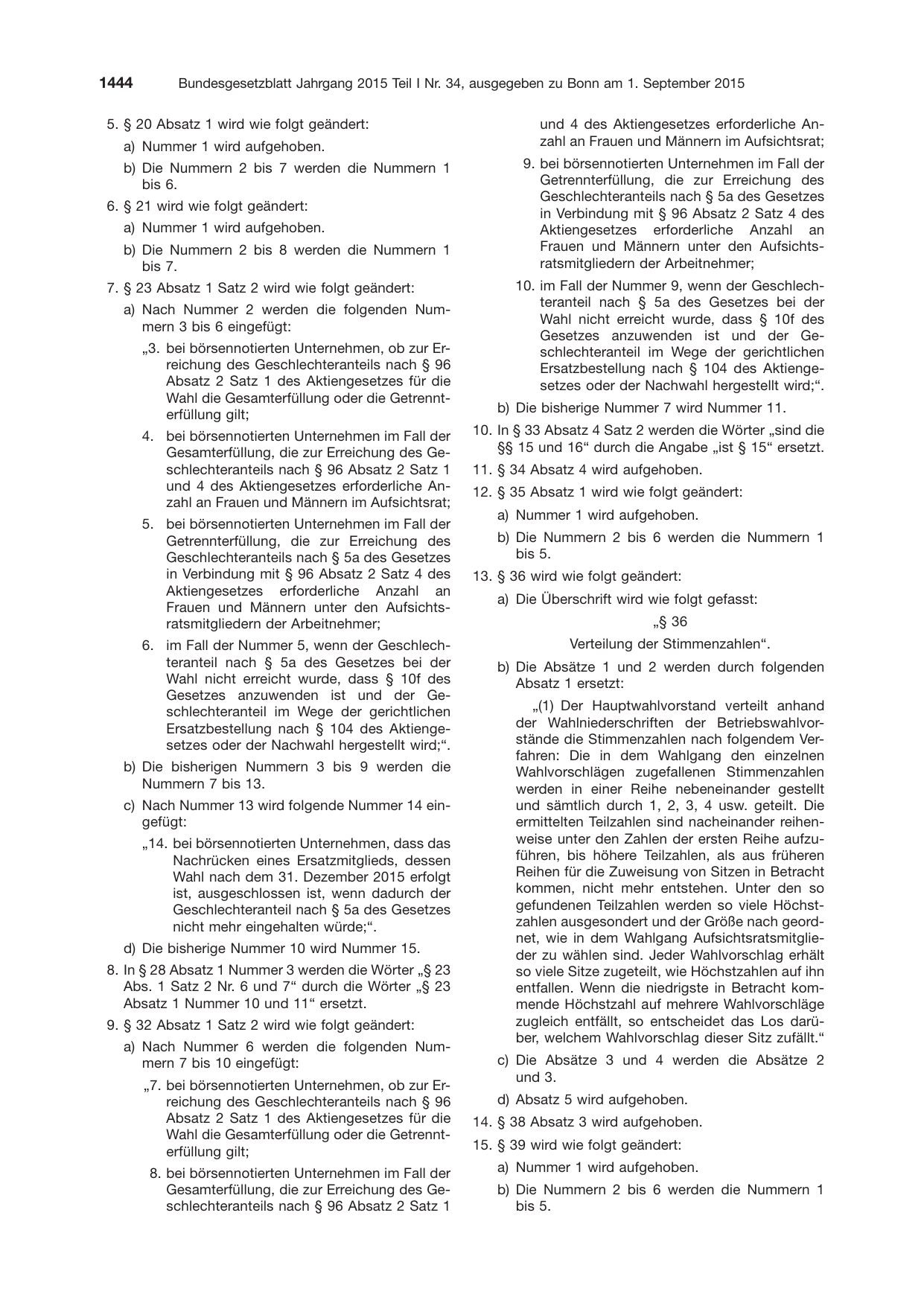 BGBl. 2015, Seite 1444 — Originalseite als Abbildung