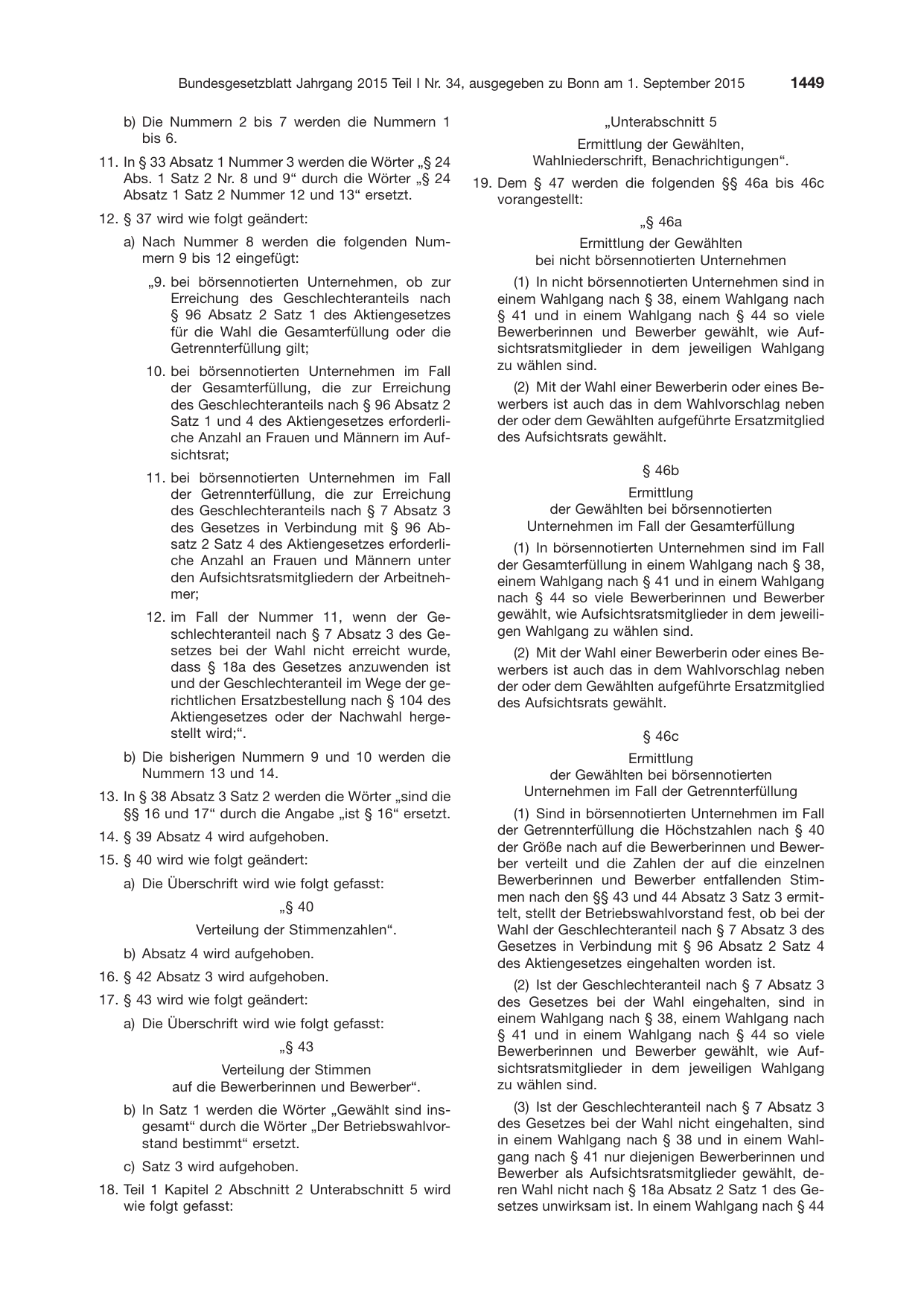 BGBl. 2015, Seite 1449 — Originalseite als Abbildung