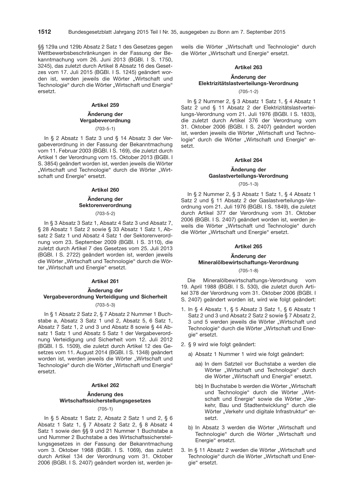 BGBl. 2015, Seite 1512 — Originalseite als Abbildung