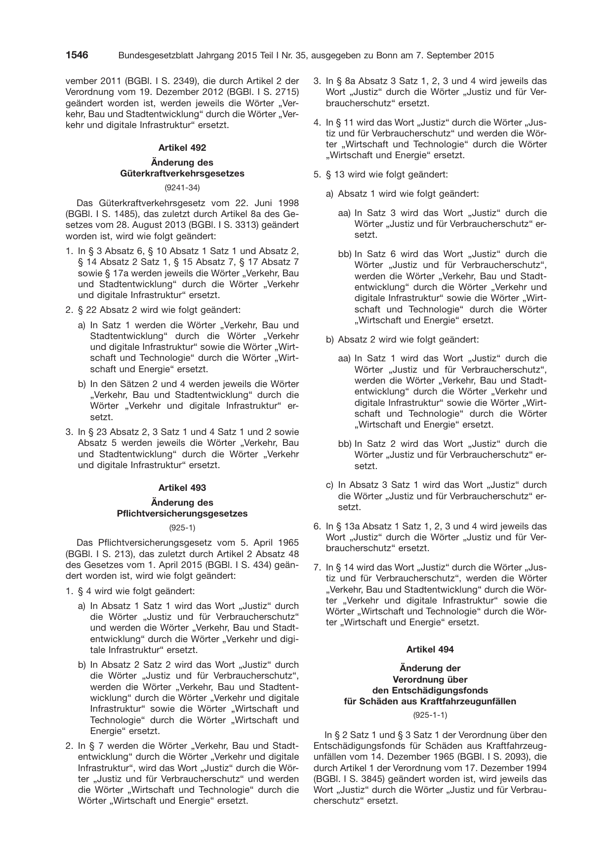BGBl. 2015, Seite 1546 — Originalseite als Abbildung