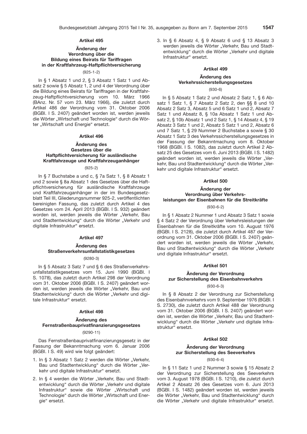 BGBl. 2015, Seite 1547 — Originalseite als Abbildung