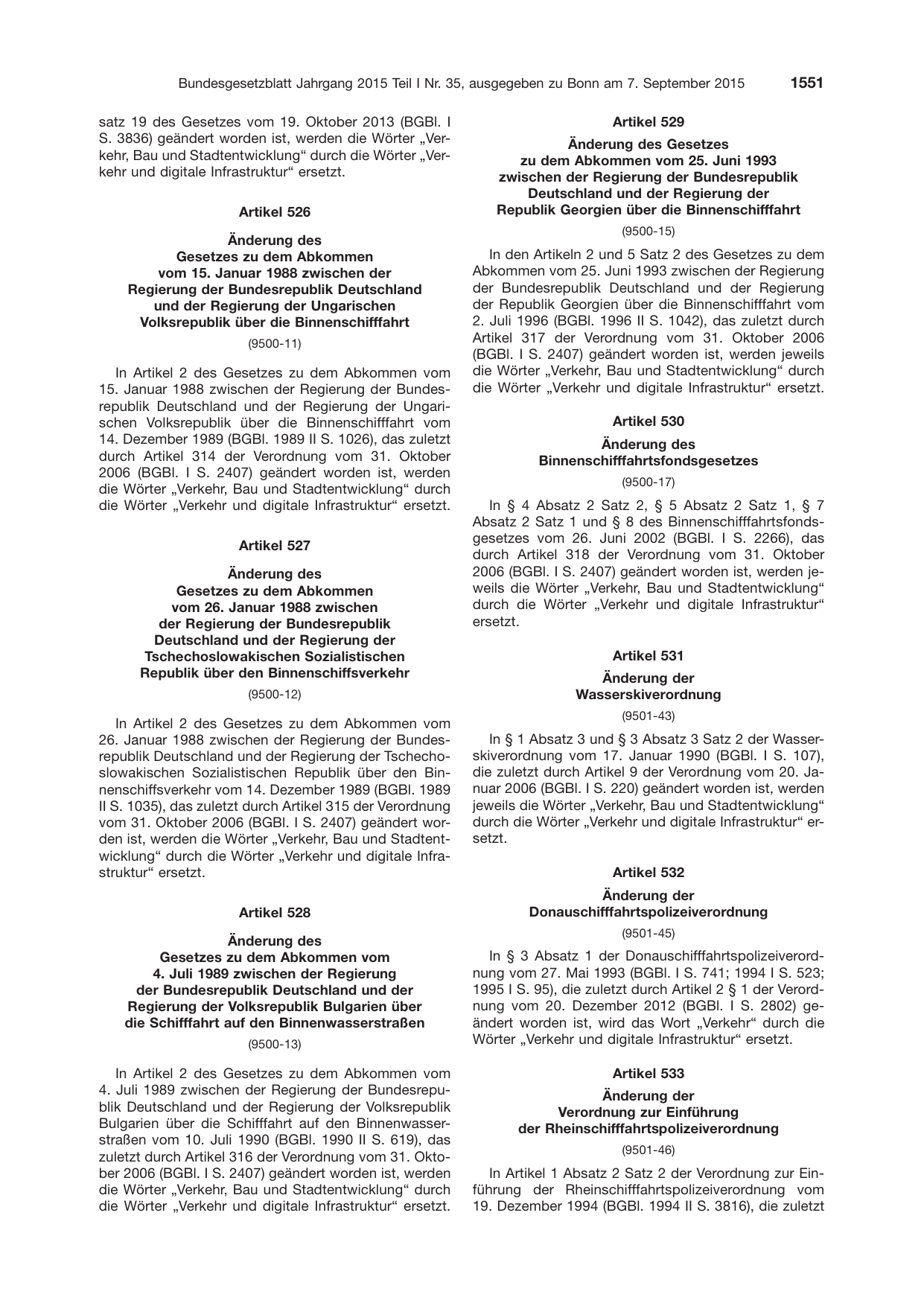 BGBl. 2015, Seite 1551 — Originalseite als Abbildung